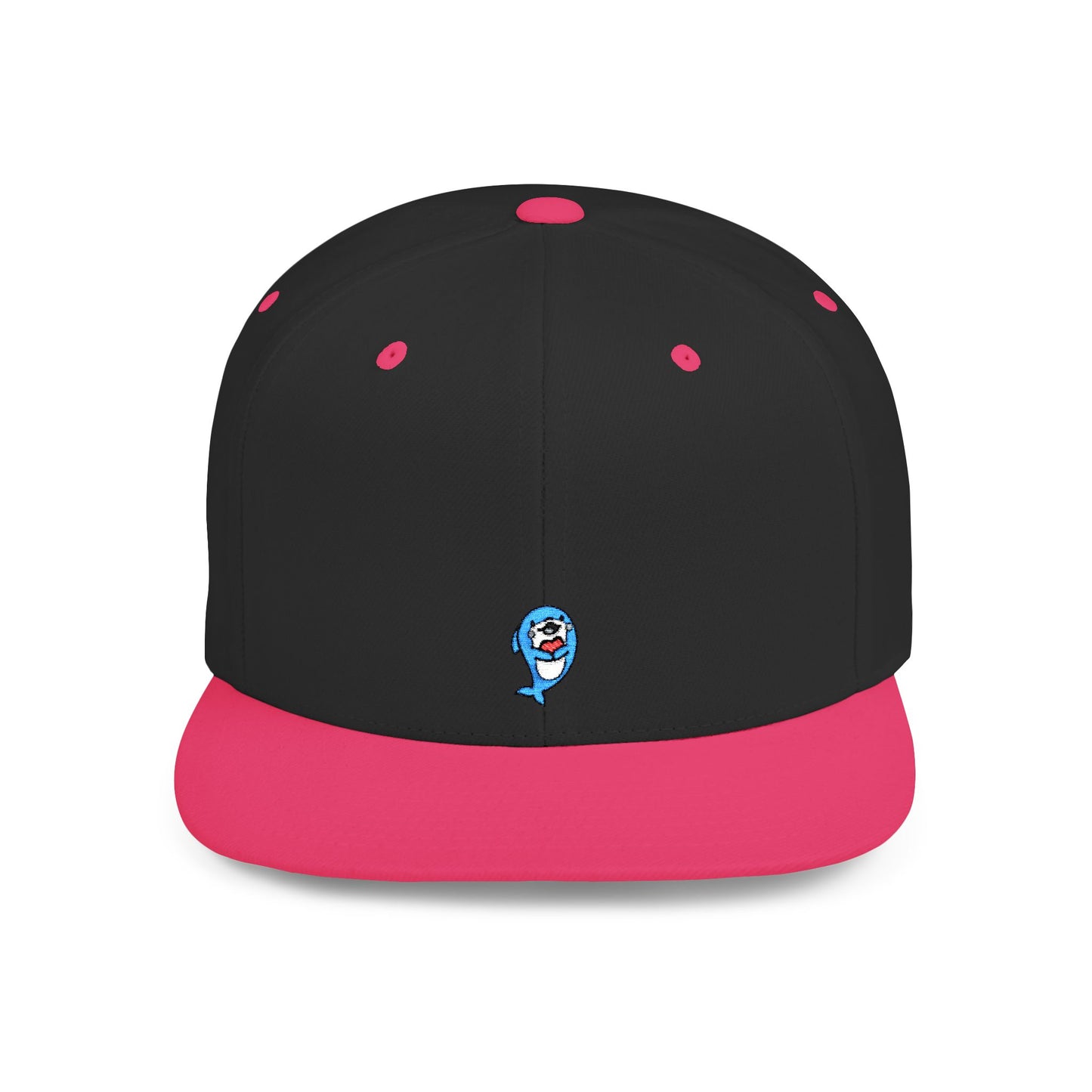 Icons Embroidered Dolphin Flat Bill Snapback – Lightweight, Custom Fit, Premium Quality