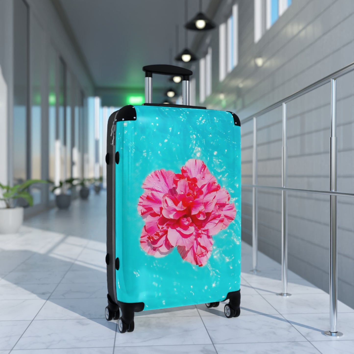 Nature Flowers Floral Floating Art Carry-On Suitcase - Stylish Luggage for Travelers