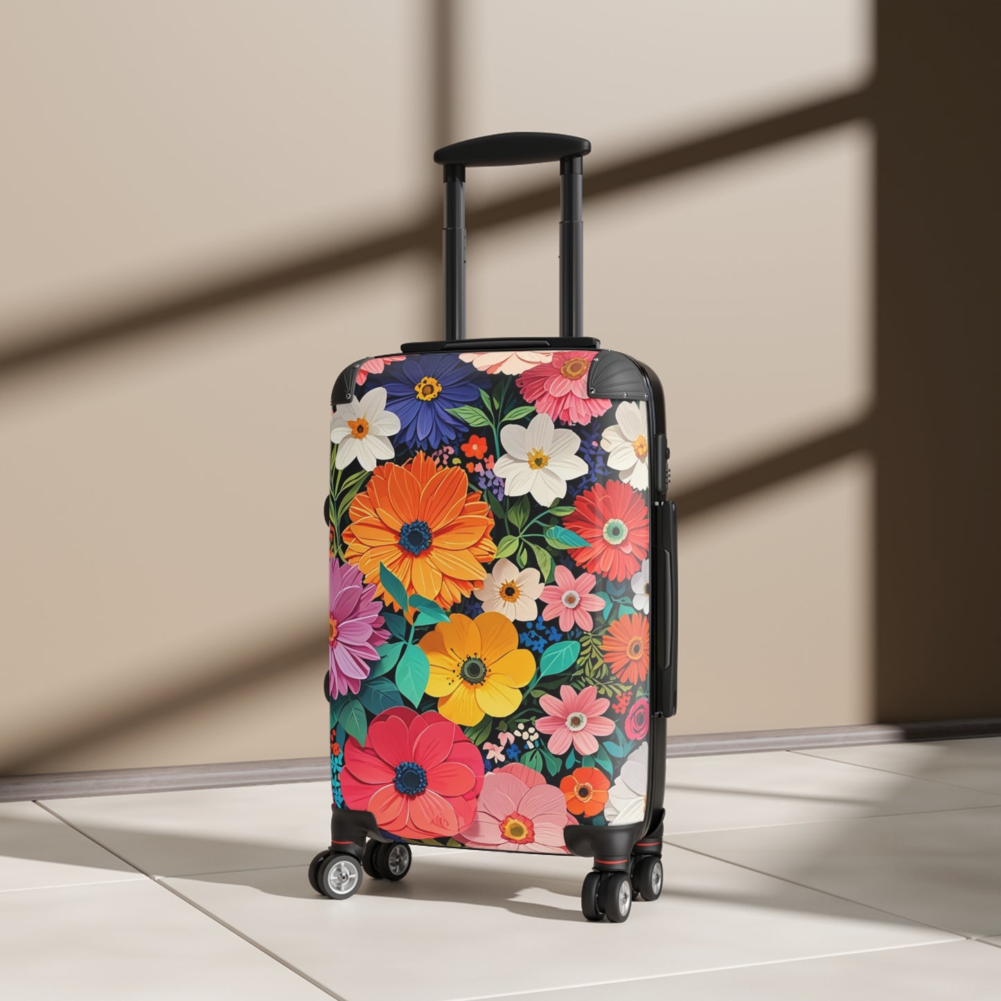 Nature Flowers Floral Art Carry-On Suitcase - Stylish Luggage for Travelers