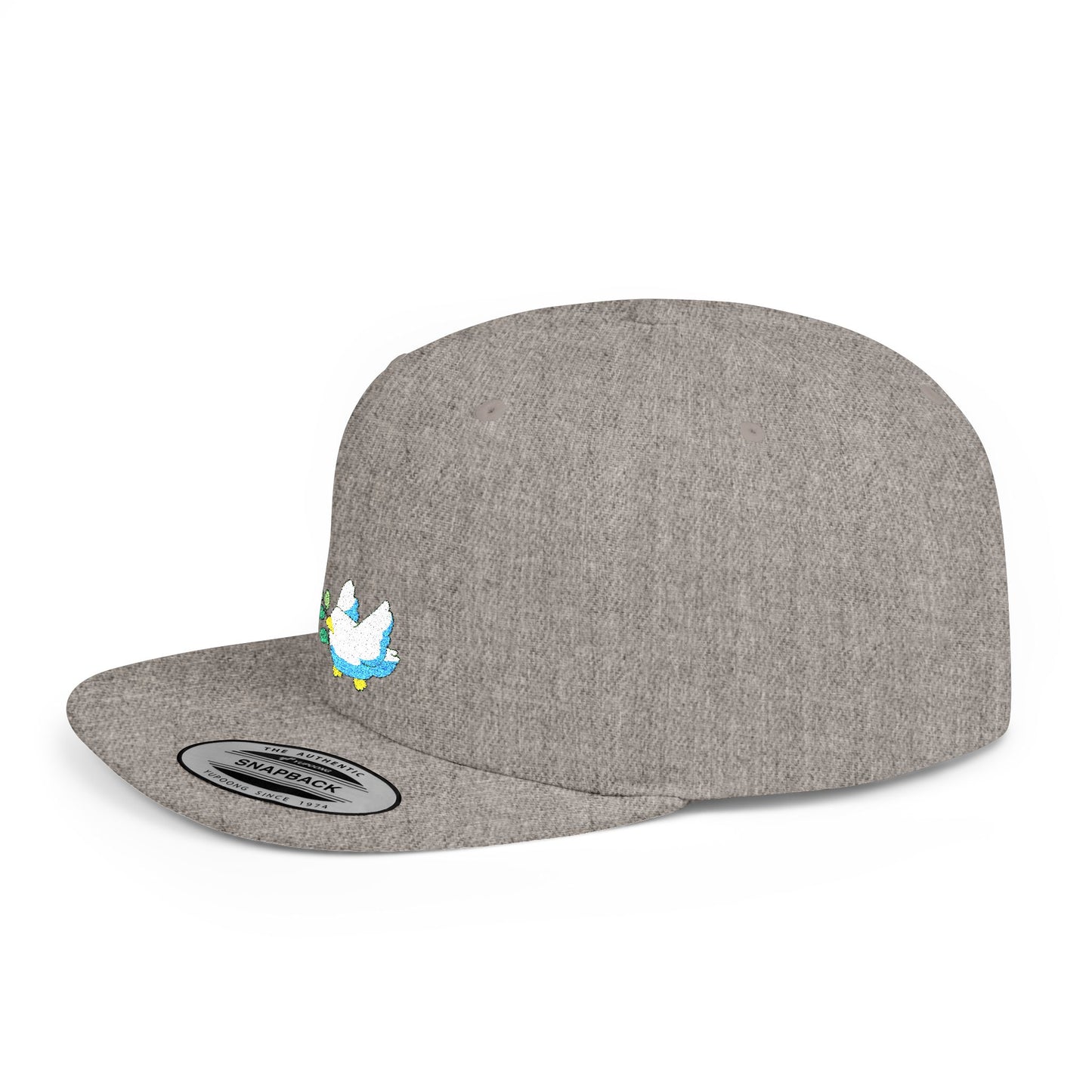 Icons Embroidered Bird Flat Bill Snapback – Lightweight, Custom Fit, Premium Quality