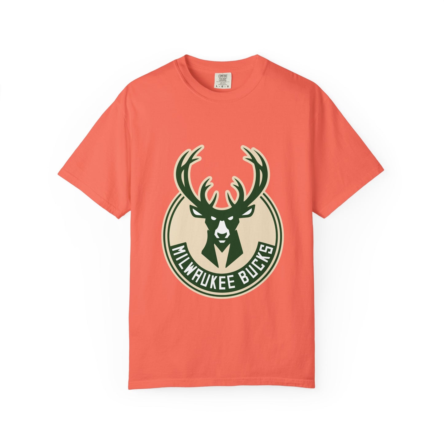 Milwaukee Bucks NBA Garment-Dyed T-Shirt – Premium Cotton Tee for Customization