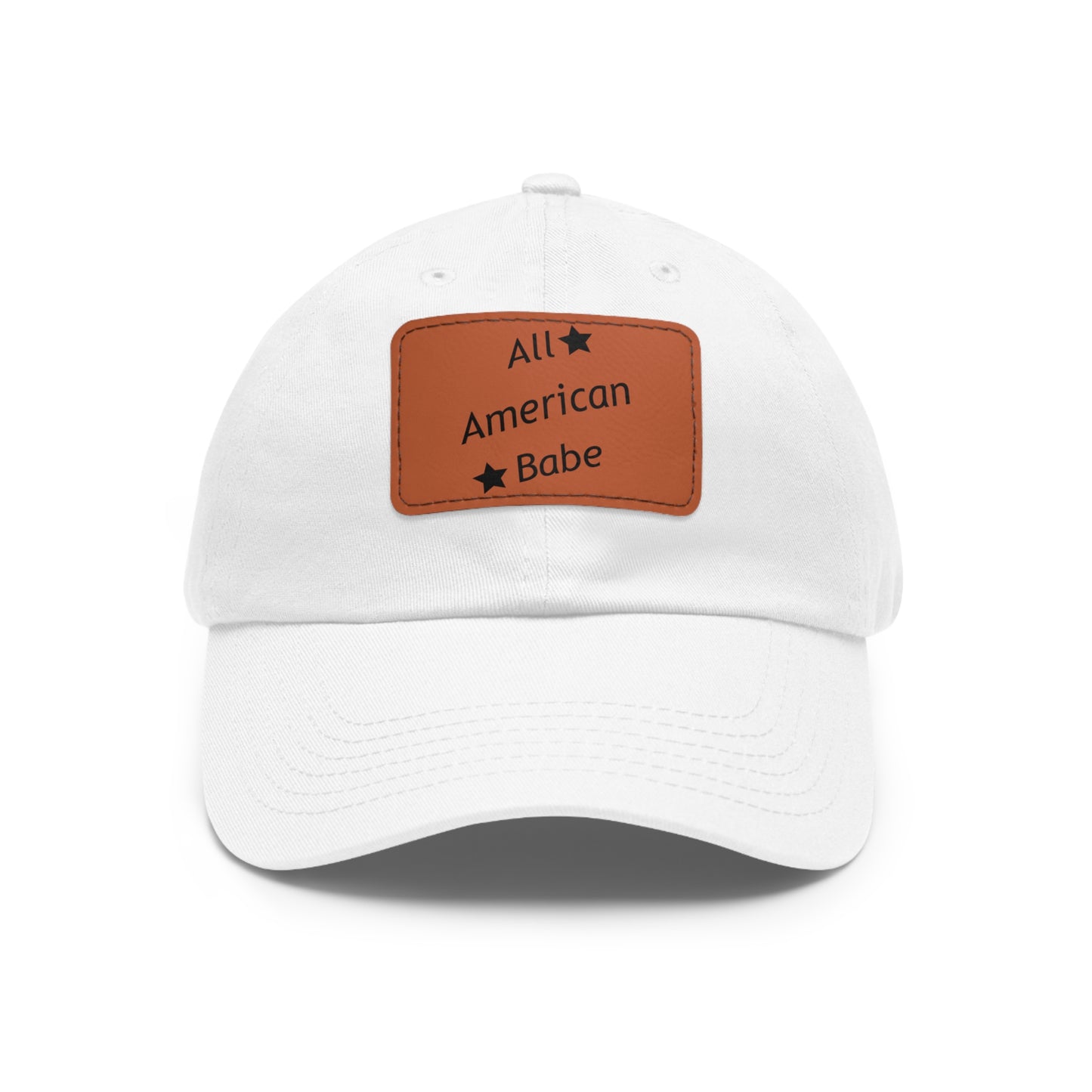 Dad Leather Patch Hat All American Babe – Timeless Style, Perfect Fit