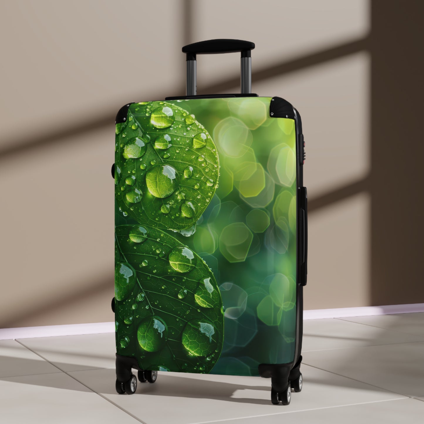 Nature Green Leaves Art Carry-On Suitcase - Stylish Luggage for Travelers