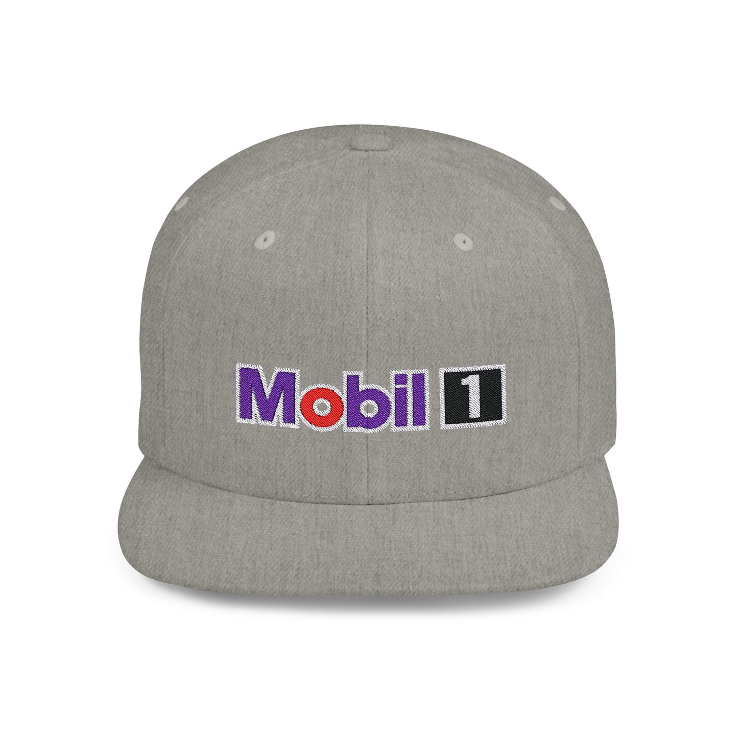 Mobil 1 Flat Bill Snapback – Lightweight, Custom Fit, Premium Quality