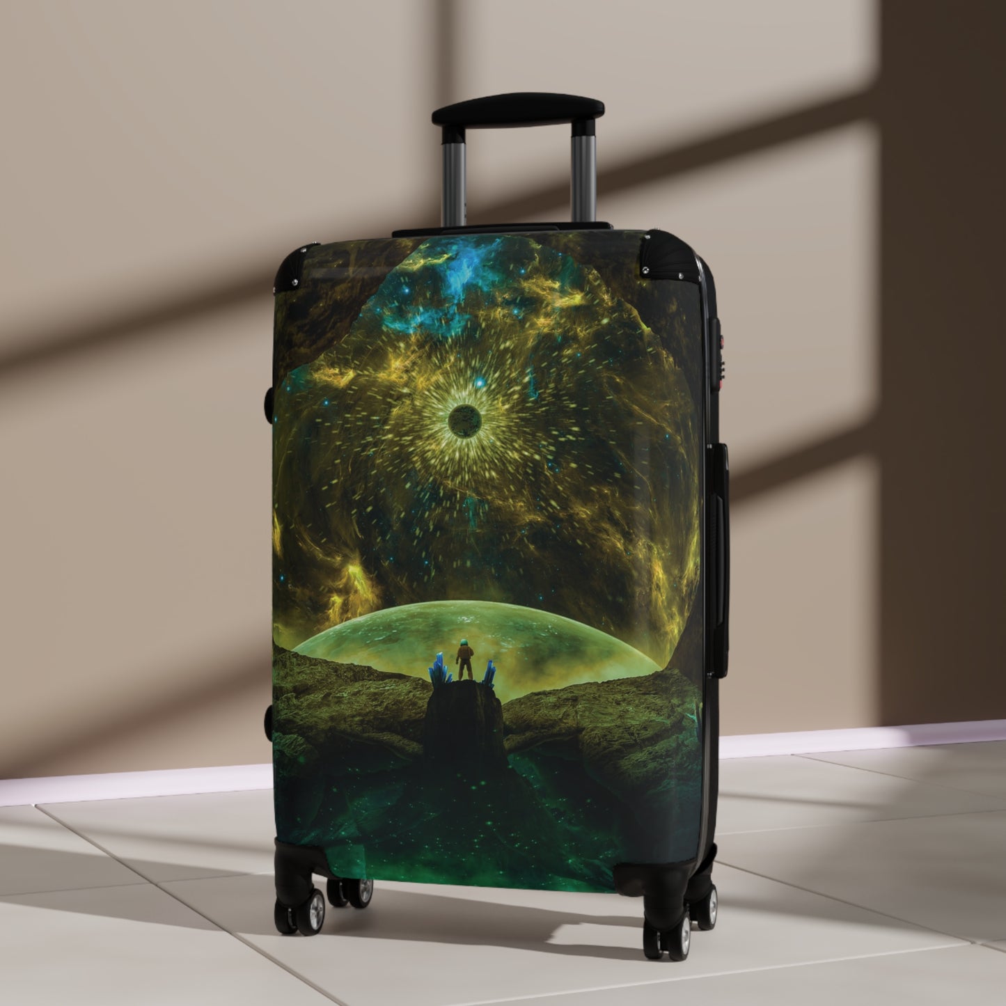 Art Astronaut Explorer Carry-On Suitcase - Stylish Luggage for Travelers