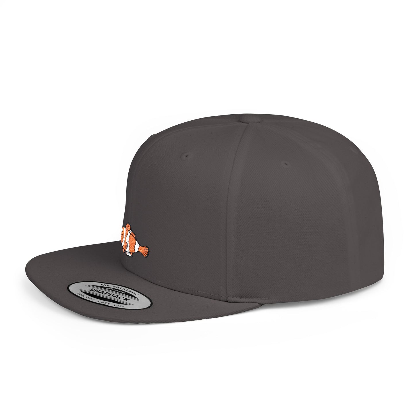 Icons Embroidered Nemon Fish Flat Bill Snapback – Lightweight, Custom Fit, Premium Quality