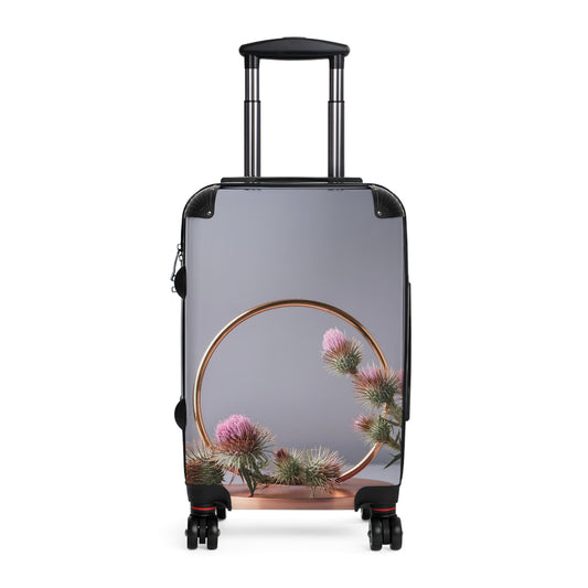 Nature Flowers Floral Pink Cooper Carry-On Suitcase - Stylish Luggage for Travelers
