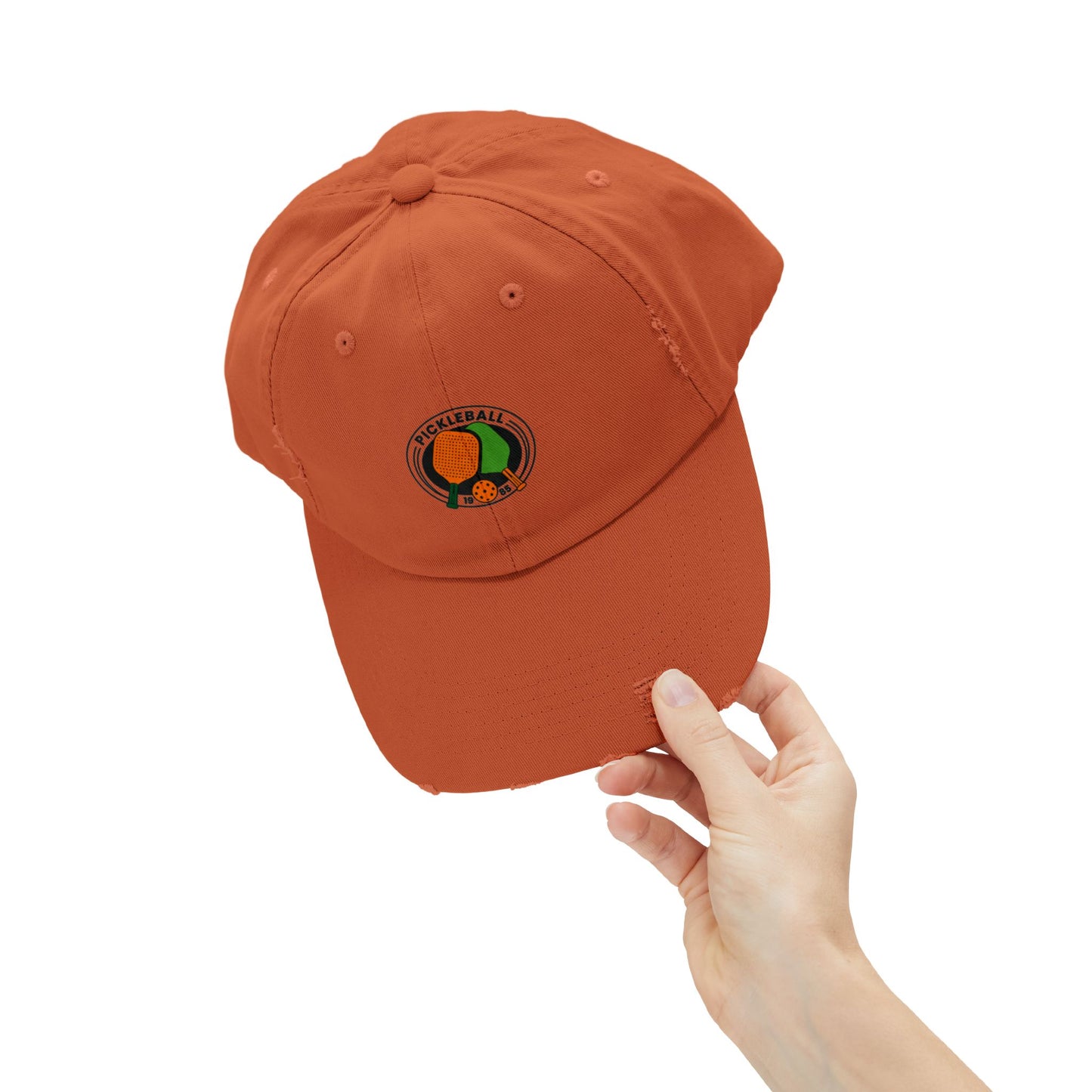 Pickle Ball 1985 Vintage Distressed Dad Hat Unisex Adjustable Cotton Twill Baseball Cap for Casual Everyday Wear
