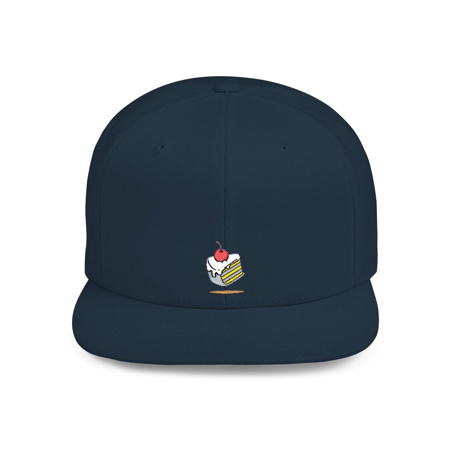 Icons Embroidered Cake Pink Flat Bill Snapback – Lightweight, Custom Fit, Premium Quality