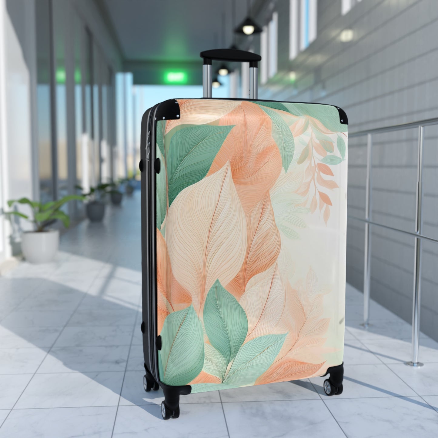 Nature Flowers Abstract Floral Art Carry-On Suitcase - Stylish Luggage for Travelers