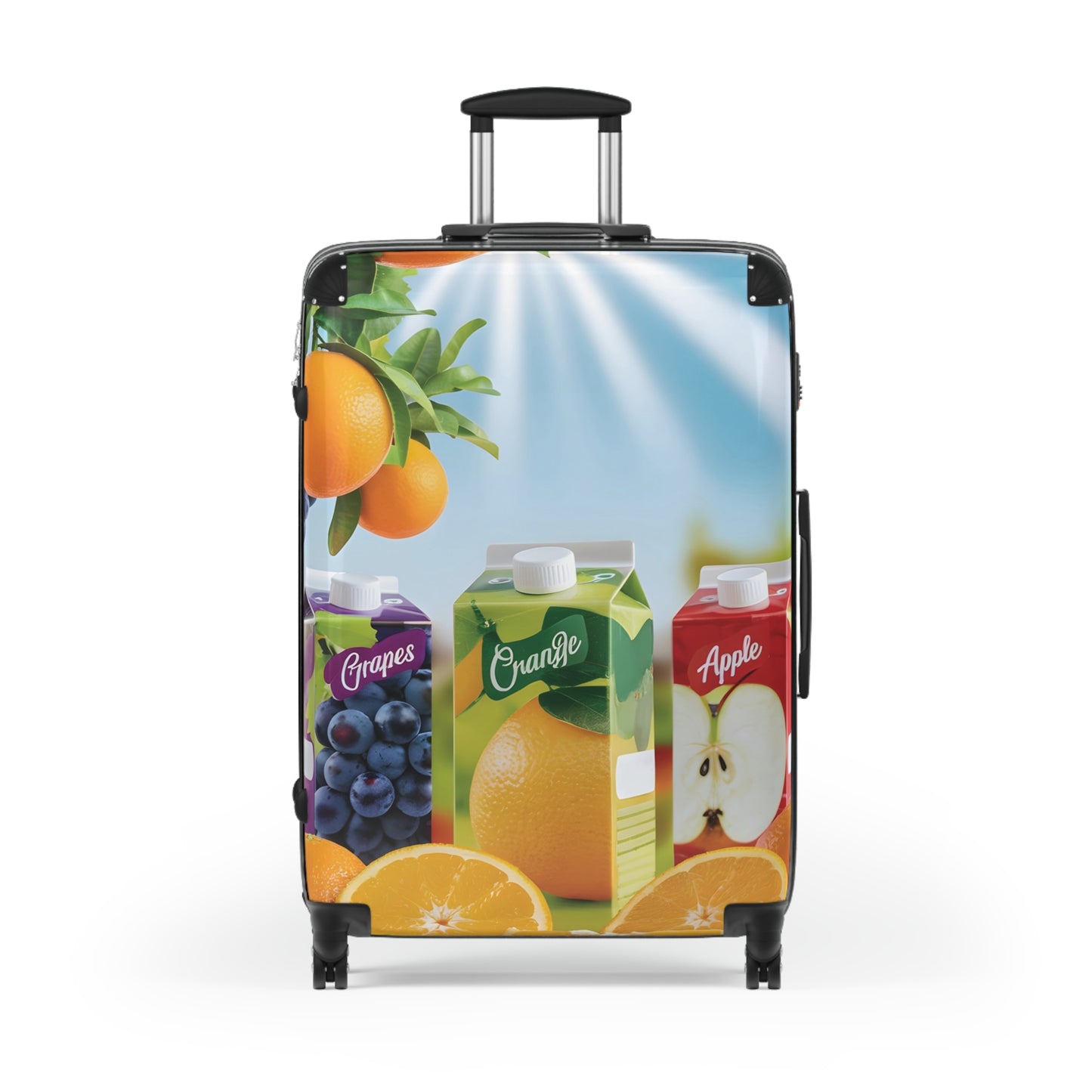 Nature Summer Tropicana Fruit Juice Carry-On Suitcase - Stylish Luggage for Travelers