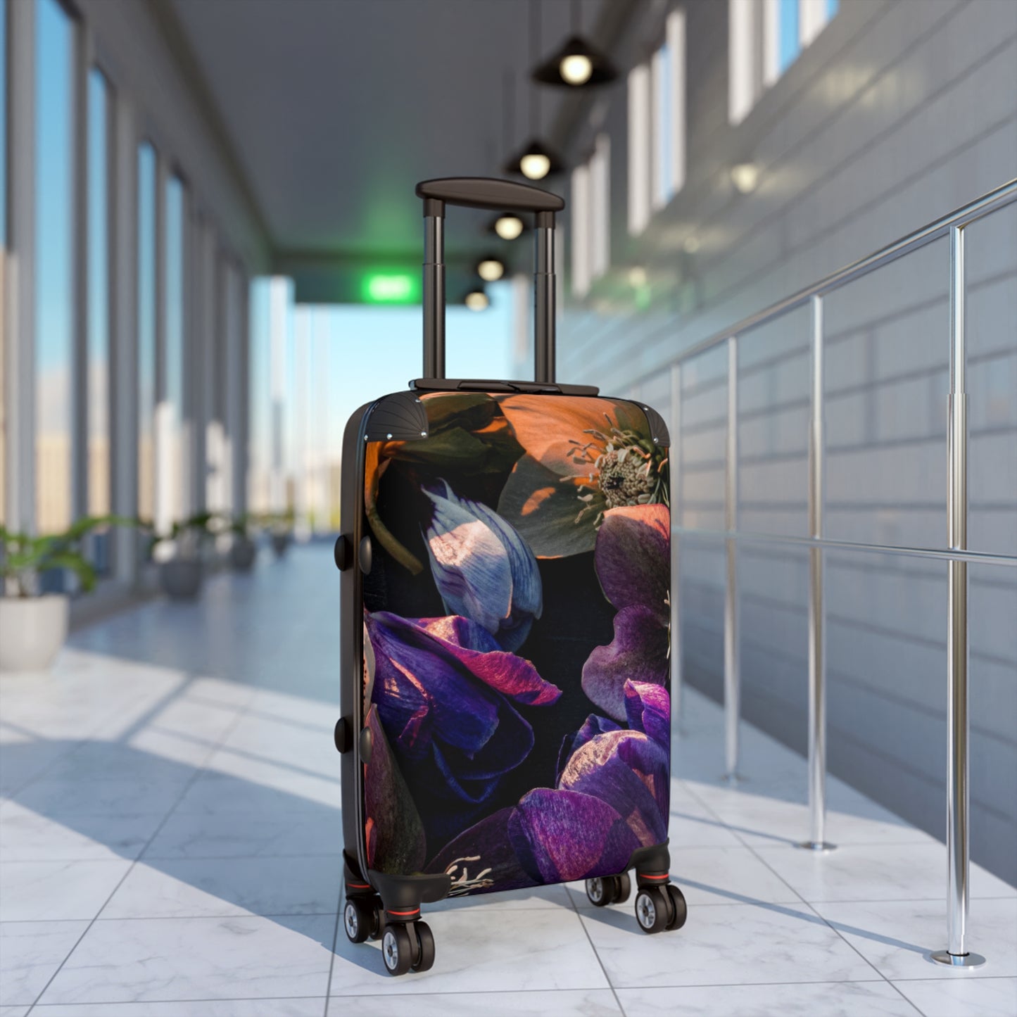 Nature Flowers Floral Hellebore Art Carry-On Suitcase - Stylish Luggage for Travelers