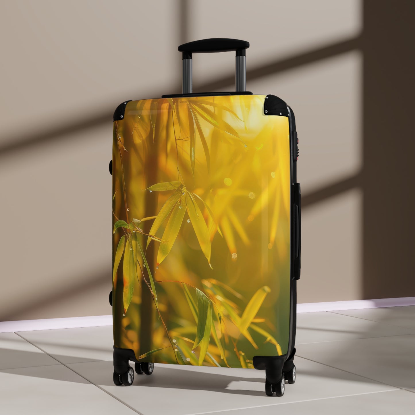 Nature Bamboo Leaves Art Carry-On Suitcase - Stylish Luggage for Travelers