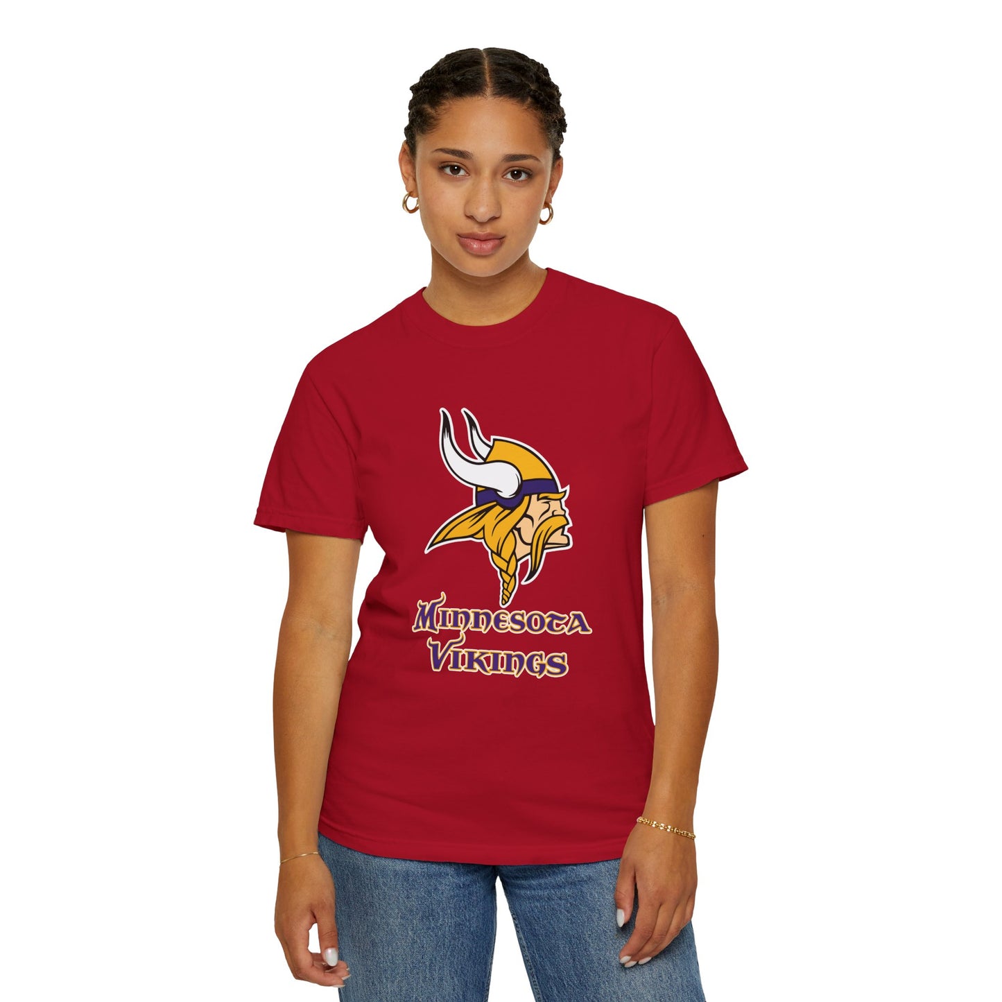 Minnesota Vikings Merchandise Garment-Dyed T-Shirt – Premium Cotton Tee for Customization