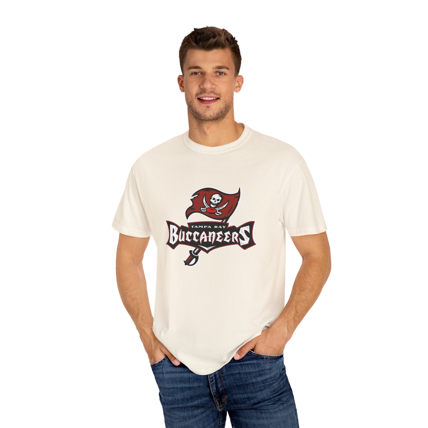 Tampa Bay Buccaneers Merchandise Garment-Dyed T-Shirt – Premium Cotton Tee for Customization