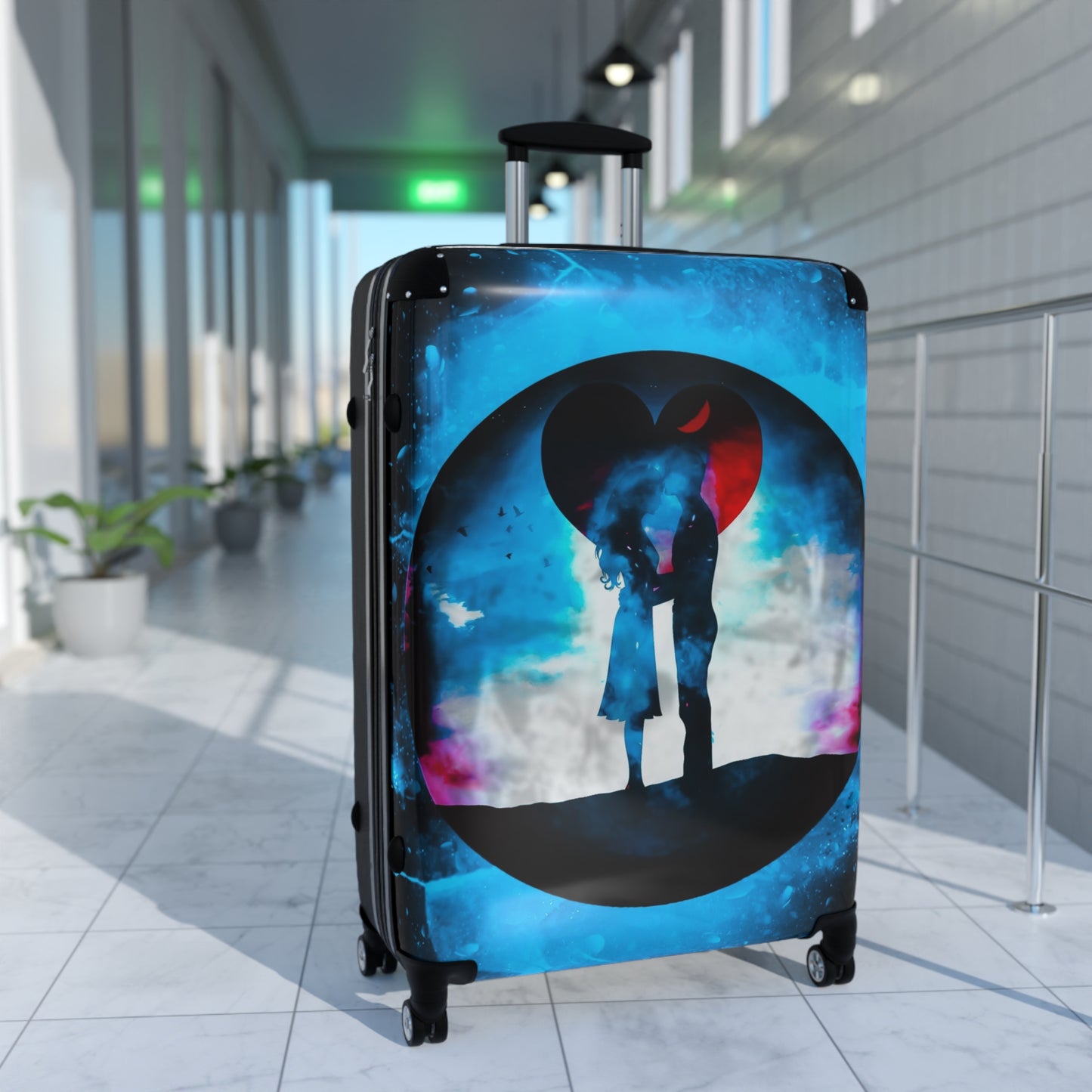Love Couple Art Carry-On Suitcase - Stylish Luggage for Travelers