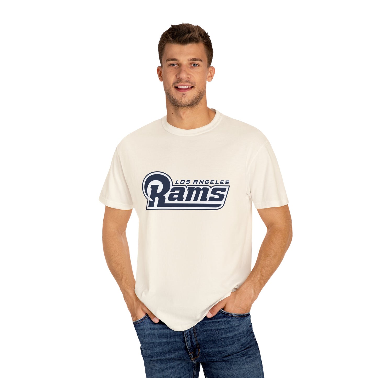 Los Angeles Rams Gear Garment-Dyed T-Shirt – Premium Cotton Tee for Customization