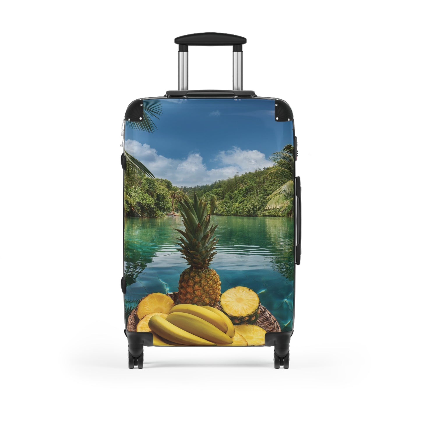 Nature Summer Fruits Float on River in Pool Carry-On Suitcase - Stylish Luggage for Travelers