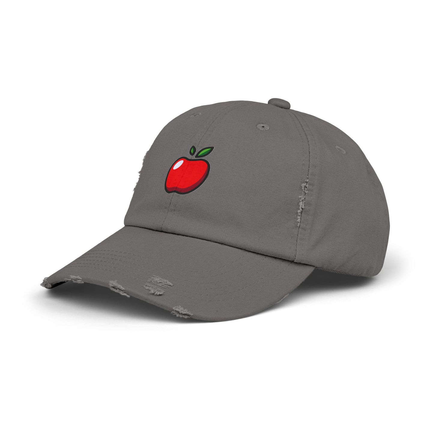 Apple Vintage Distressed Dad Hat Unisex Adjustable Cotton Twill Baseball Cap for Casual Everyday Wear