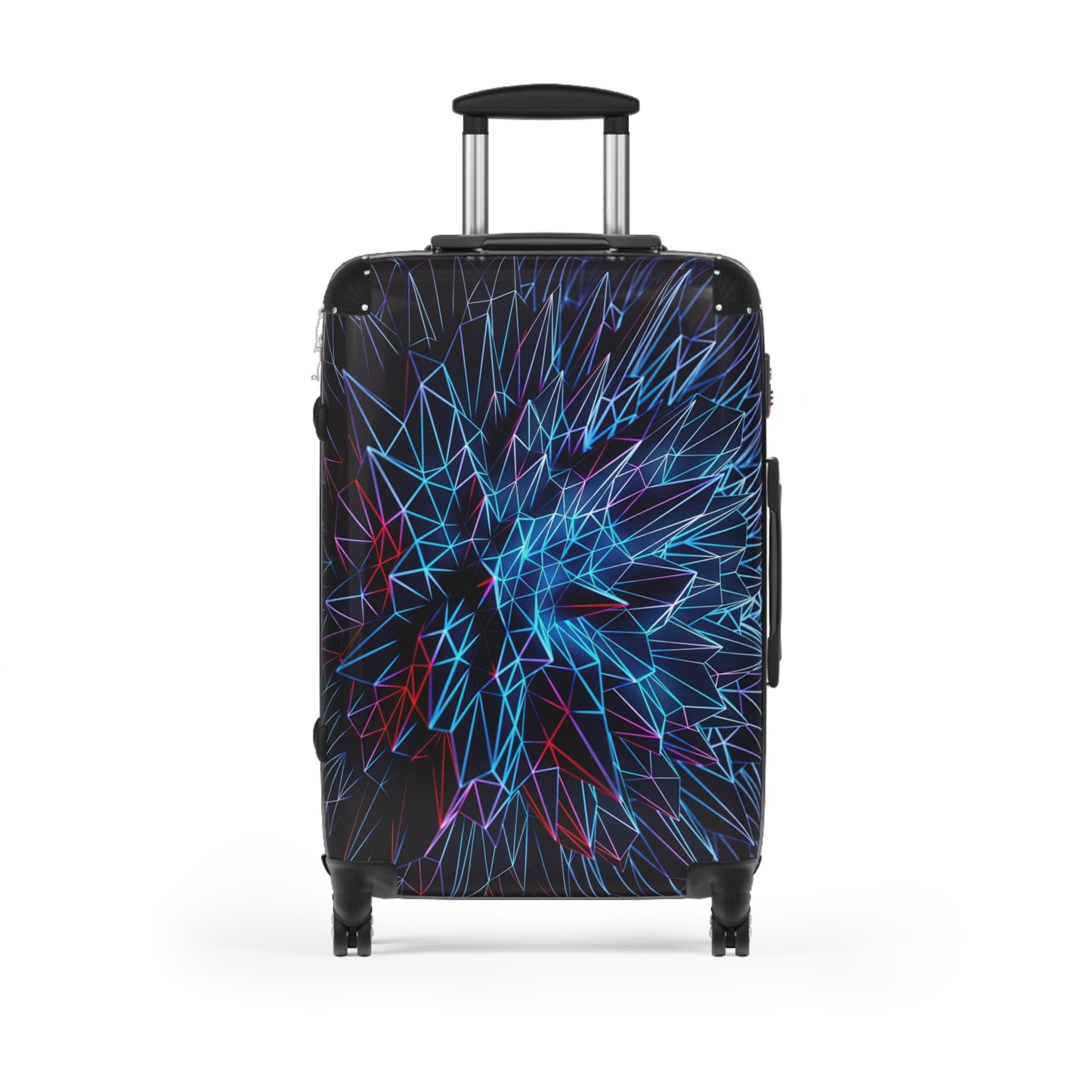Abstract Polygon Carry-On Suitcase - Stylish Luggage for Travelers