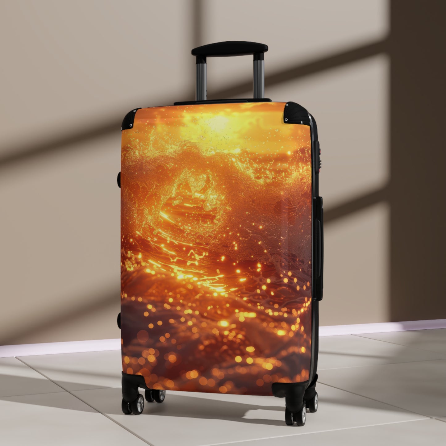 Nature Sunset Vibrant Art Carry-On Suitcase - Stylish Luggage for Travelers