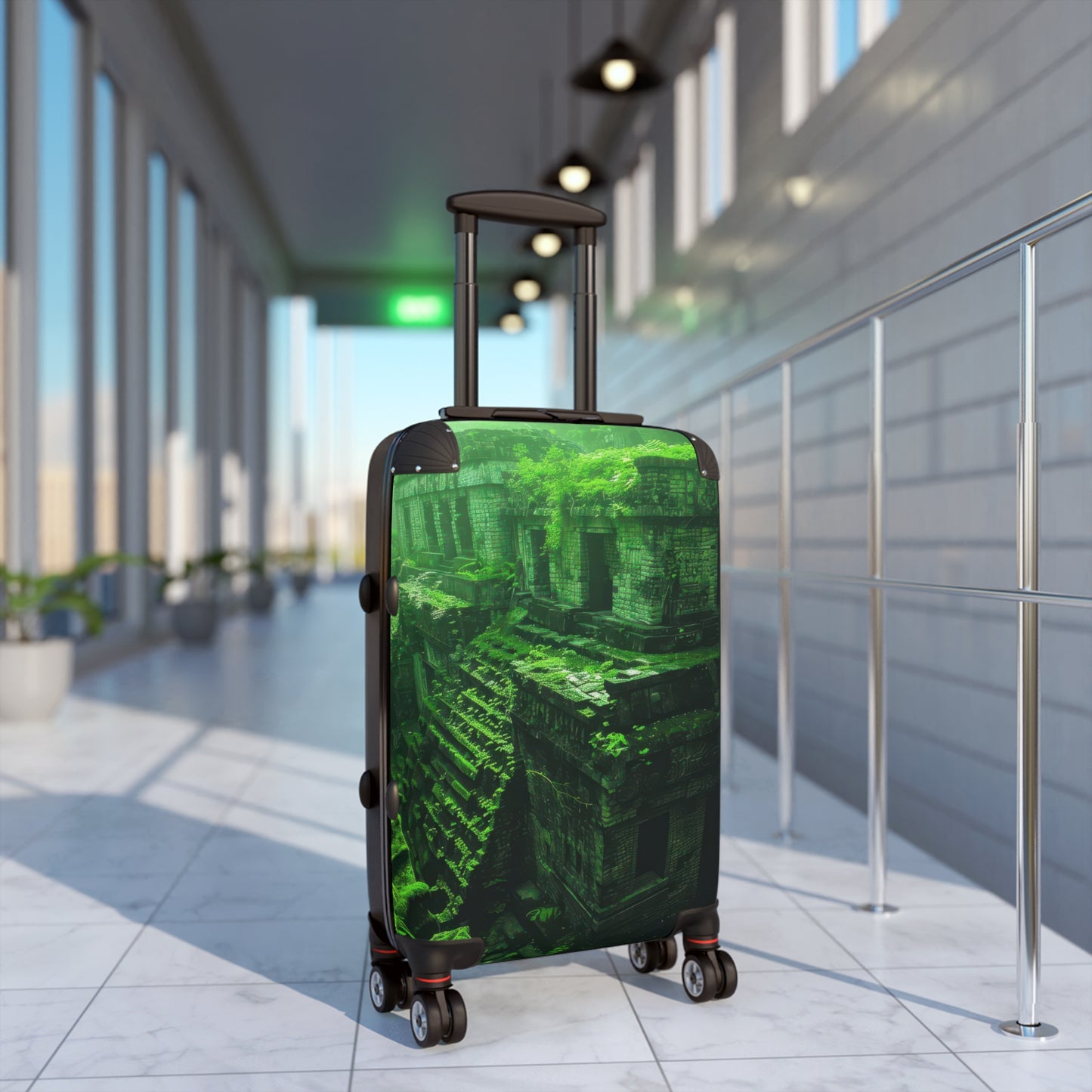Nature Ancient Green Carry-On Suitcase - Stylish Luggage for Travelers