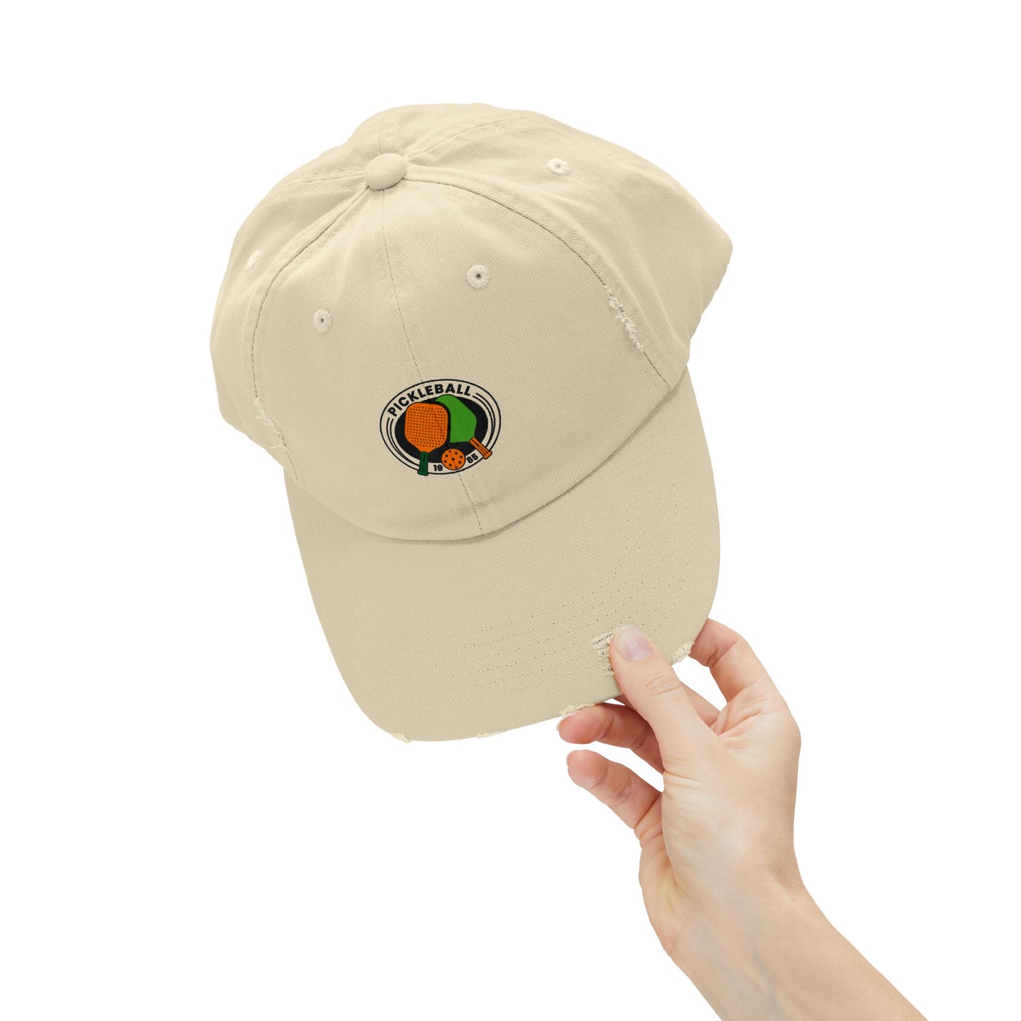 Pickle Ball 1985 Vintage Distressed Dad Hat Unisex Adjustable Cotton Twill Baseball Cap for Casual Everyday Wear