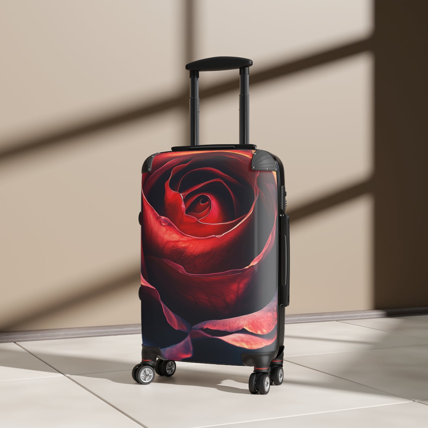 Nature Rose Flower Art Carry-On Suitcase - Stylish Luggage for Travelers