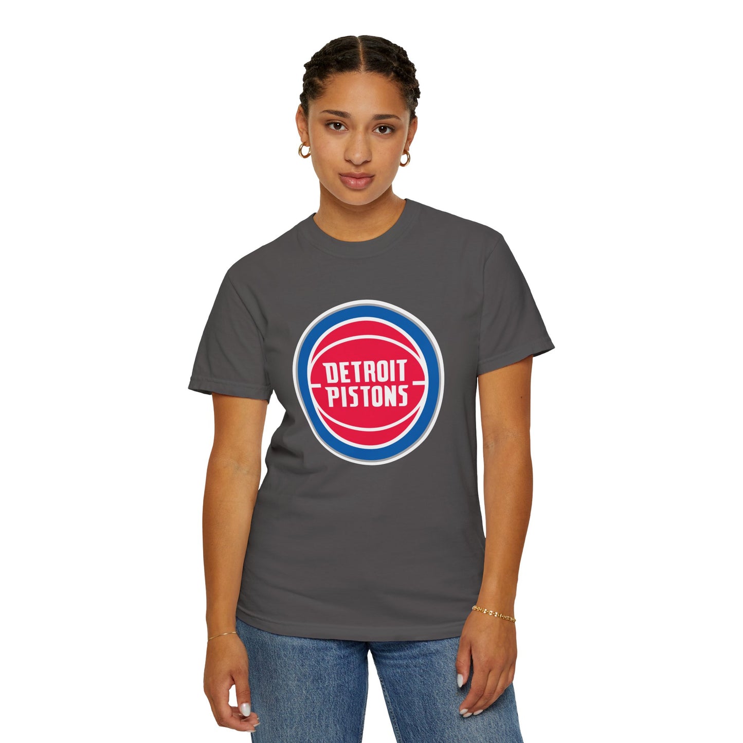 Detroit Pistons Built Different Garment-Dyed T-Shirt – Premium Cotton Tee for Customization