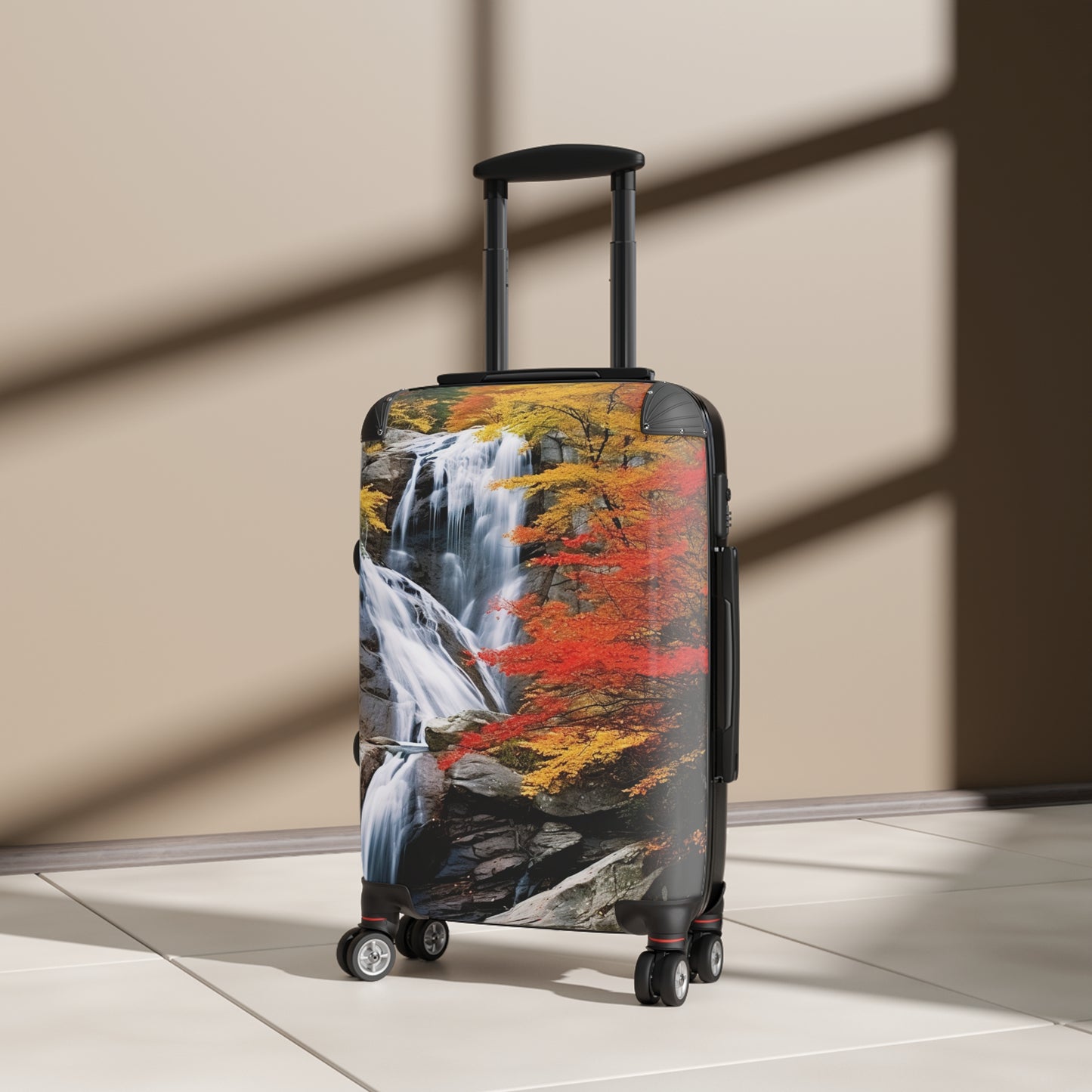 Nature Waterfalls Autumn And Falls Art Carry-On Suitcase - Stylish Luggage for Travelers