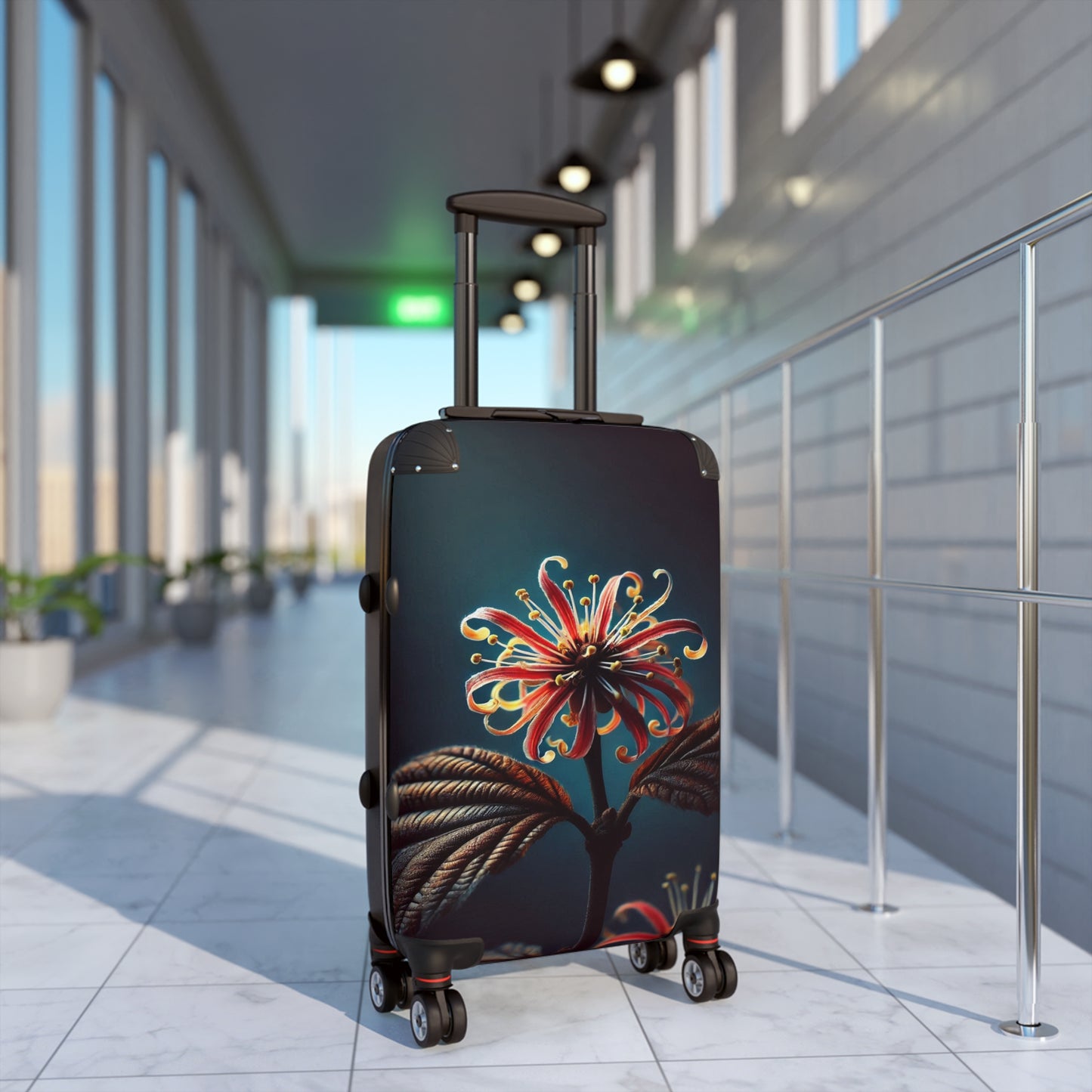 Nature Flowers Floral Beautiful Cosmos Flowers Art Carry-On Suitcase - Stylish Luggage for Travelers