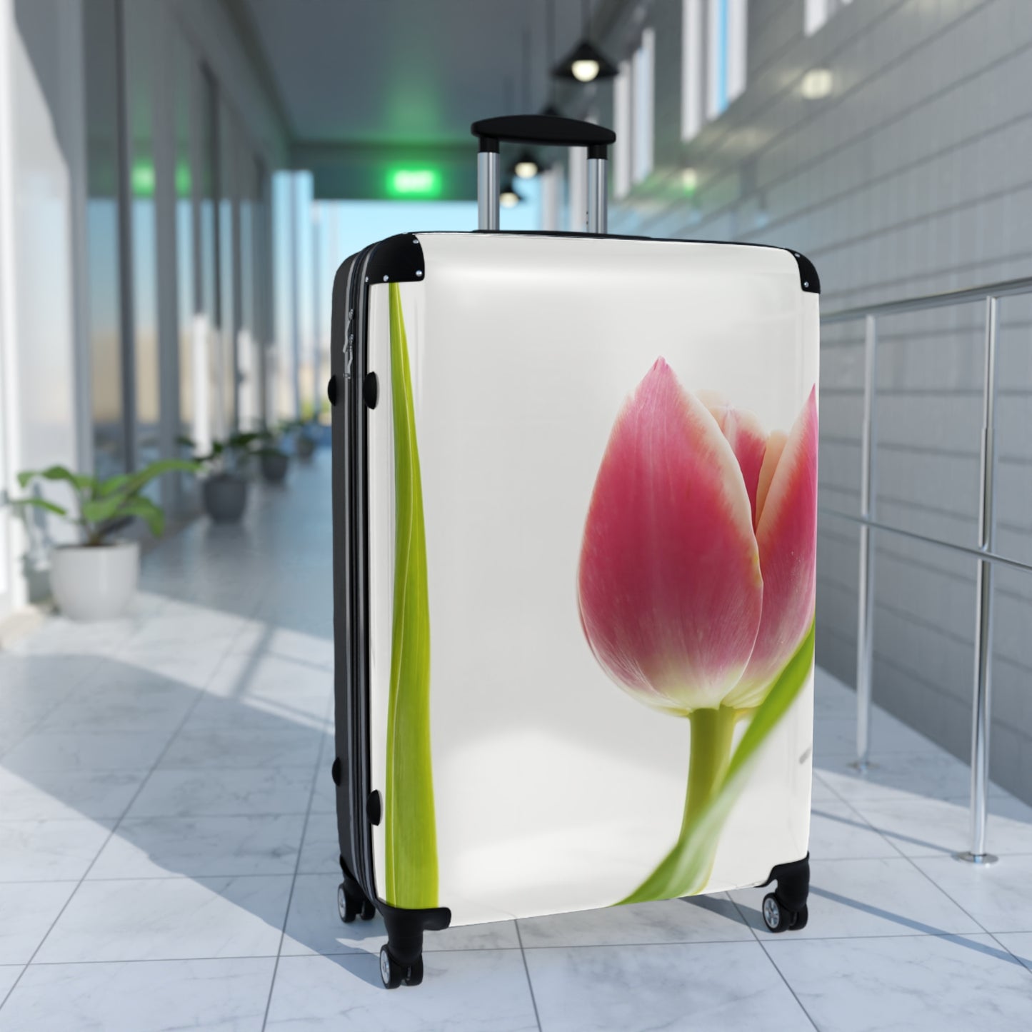 Nature Flowers Floral Small Tulip Art Carry-On Suitcase - Stylish Luggage for Travelers