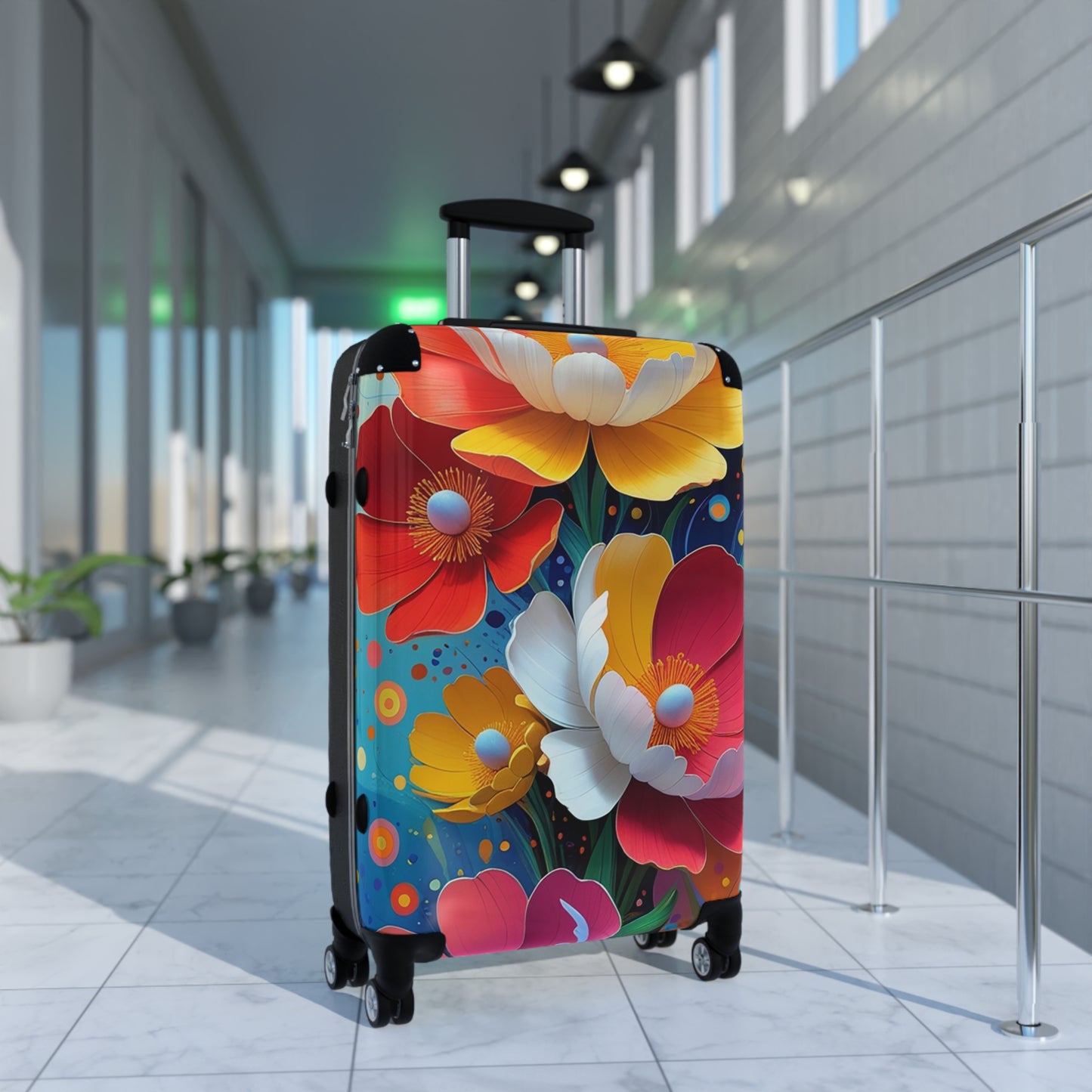 Nature Flowers Floral Spring Flower Design Art Carry-On Suitcase - Stylish Luggage for Travelers