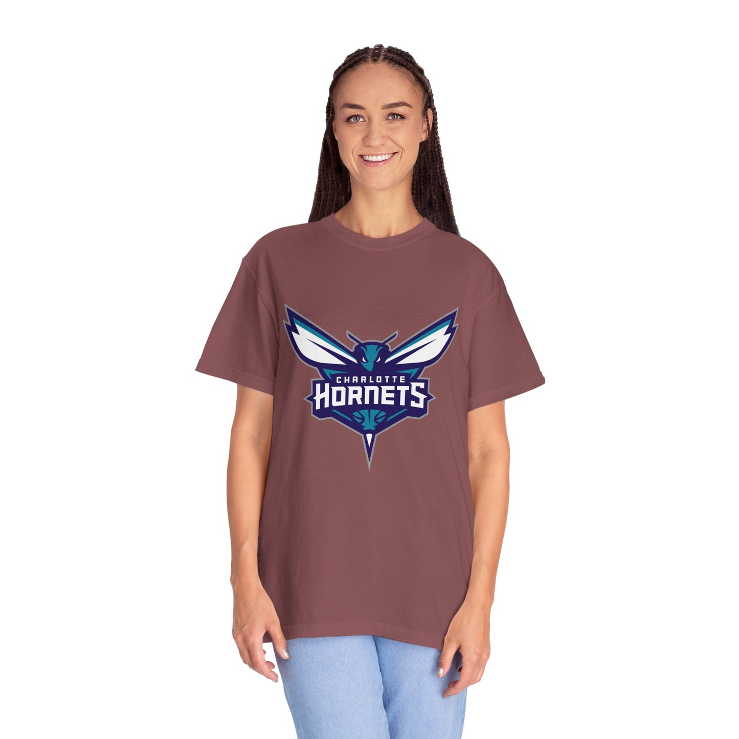 Charlotte Hornets Garment-Dyed T-Shirt – Premium Cotton Tee for Customization
