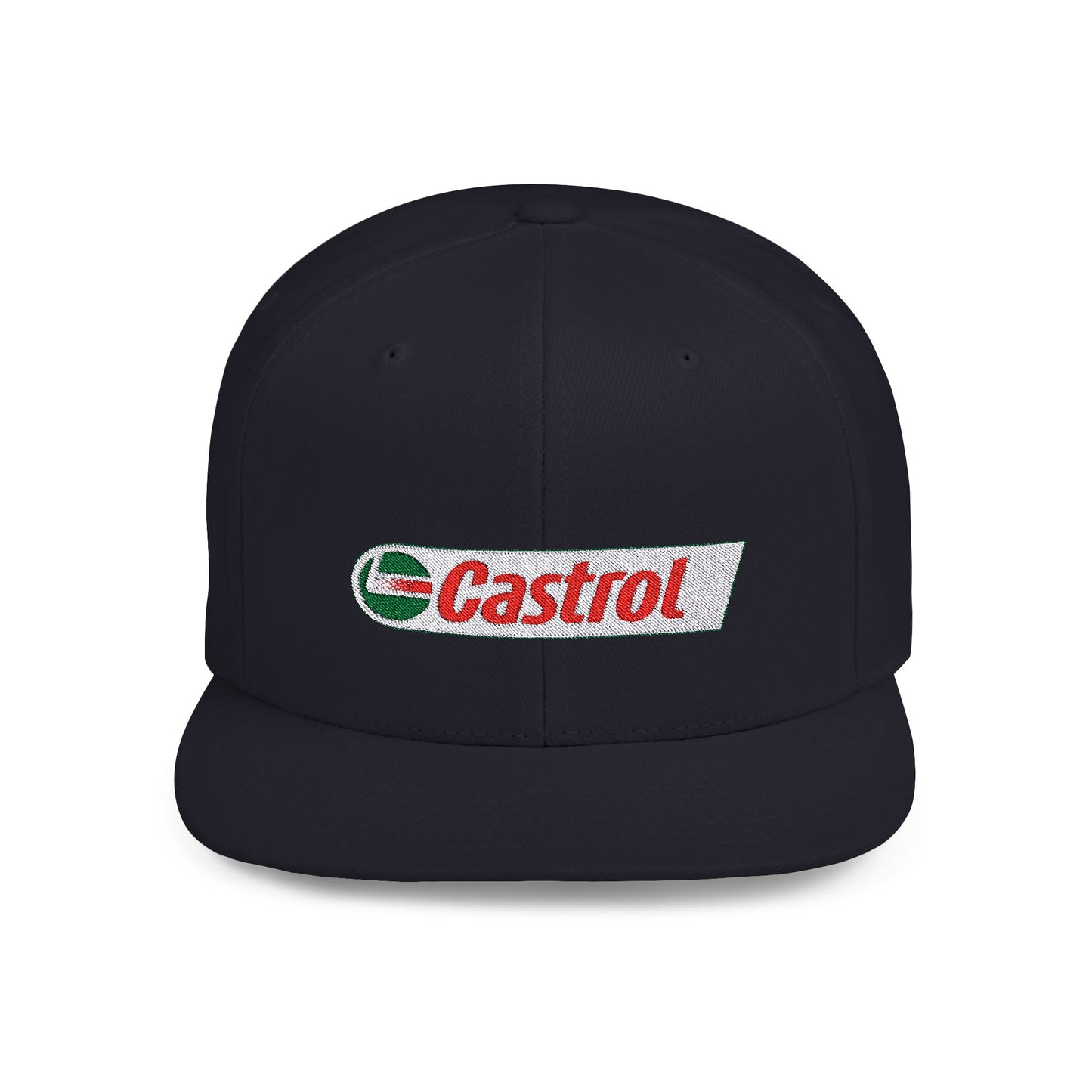 Castrol Flat Bill Snapback – Lightweight, Custom Fit, Premium Quality