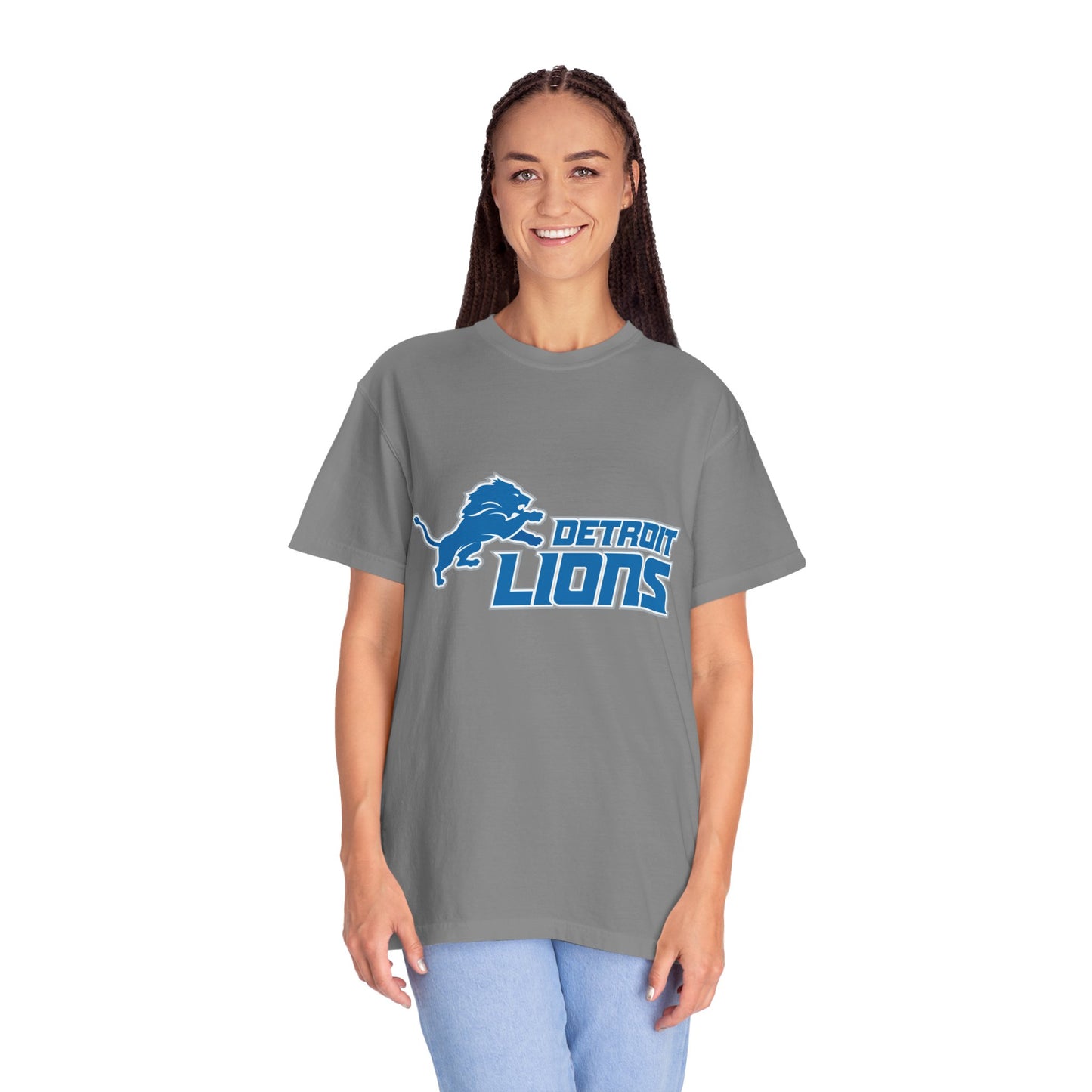 Detroit Lions Nation Garment-Dyed T-Shirt – Premium Cotton Tee for Customization