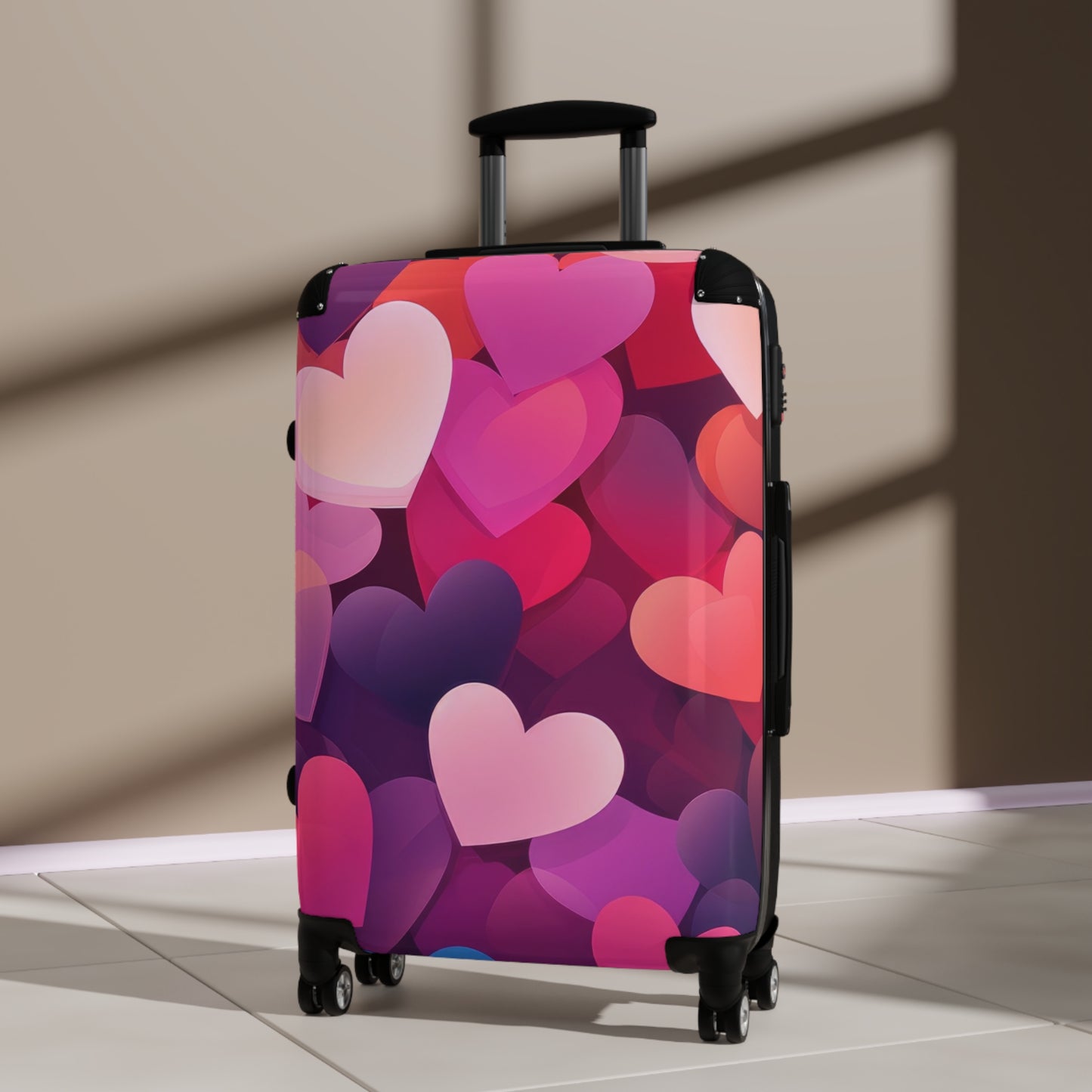 Love Colorful Heart Heart Art Carry-On Suitcase - Stylish Luggage for Travelers