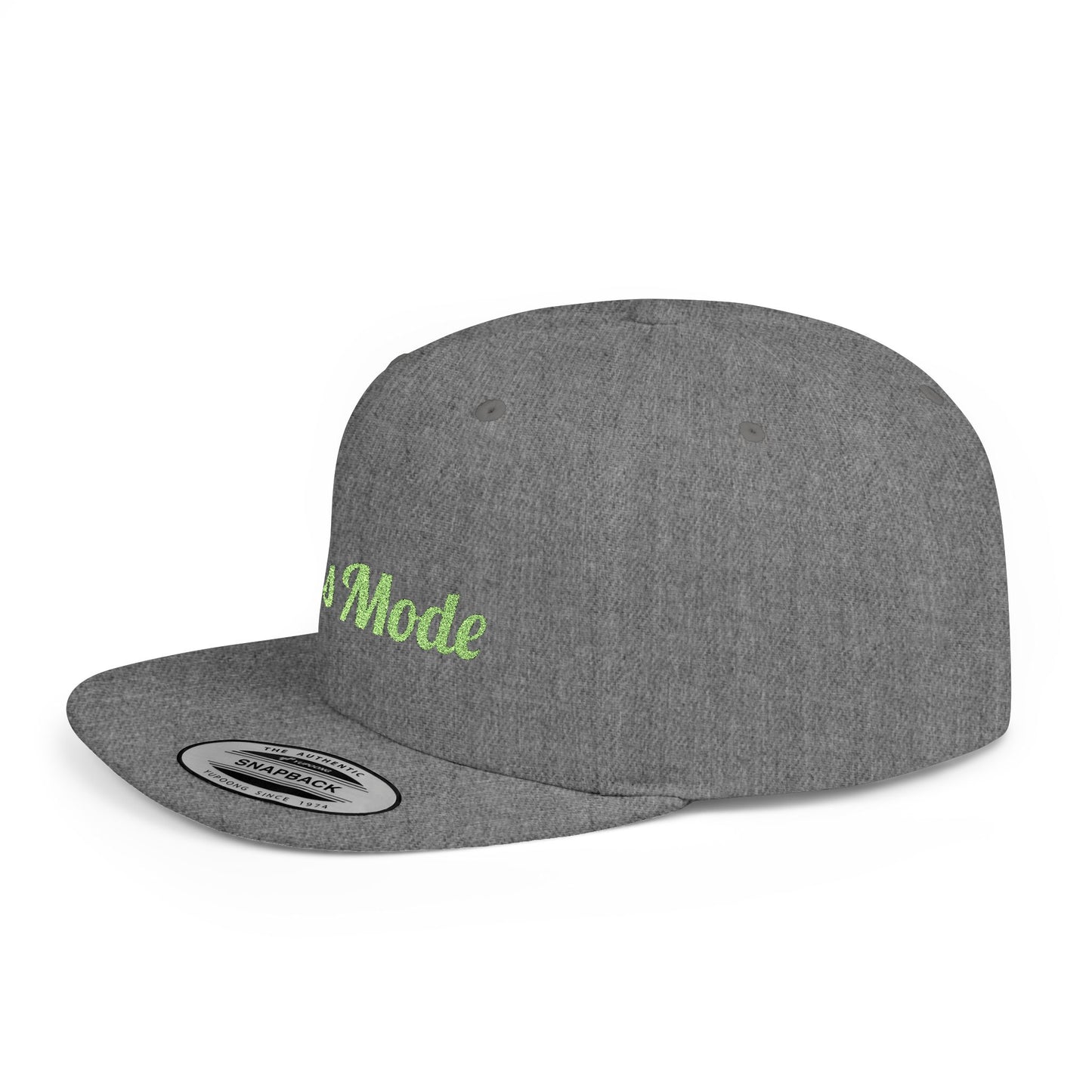 Text Boss Mode Flat Bill Snapback – Lightweight, Custom Fit, Premium Quality