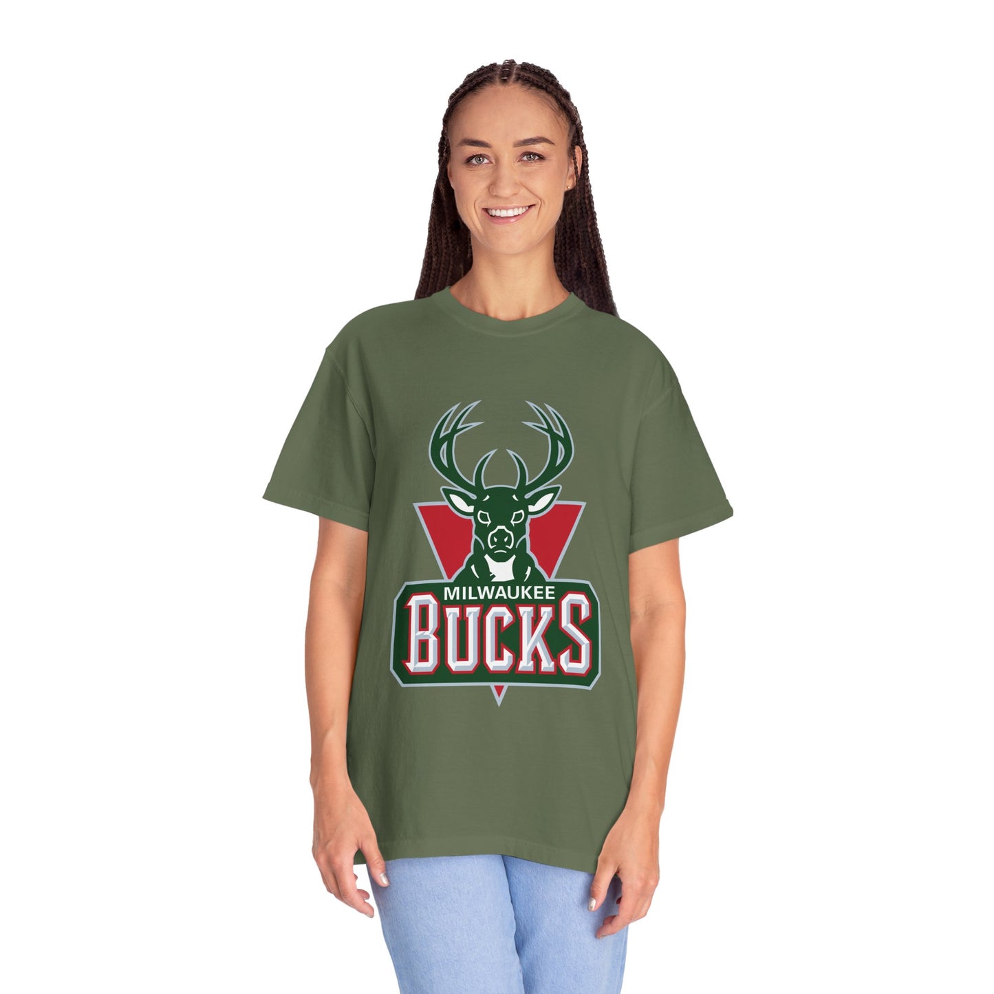 Milwaukee Bucks Strong Garment-Dyed T-Shirt – Premium Cotton Tee for Customization