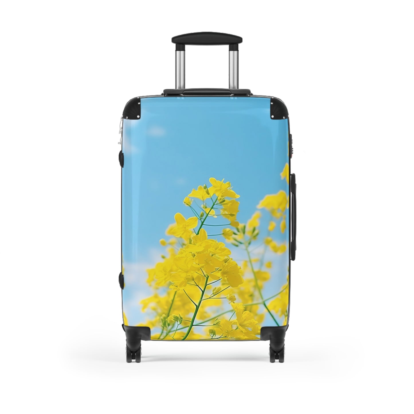 Nature Flowers Floral Yellow Flowering Art Carry-On Suitcase - Stylish Luggage for Travelers