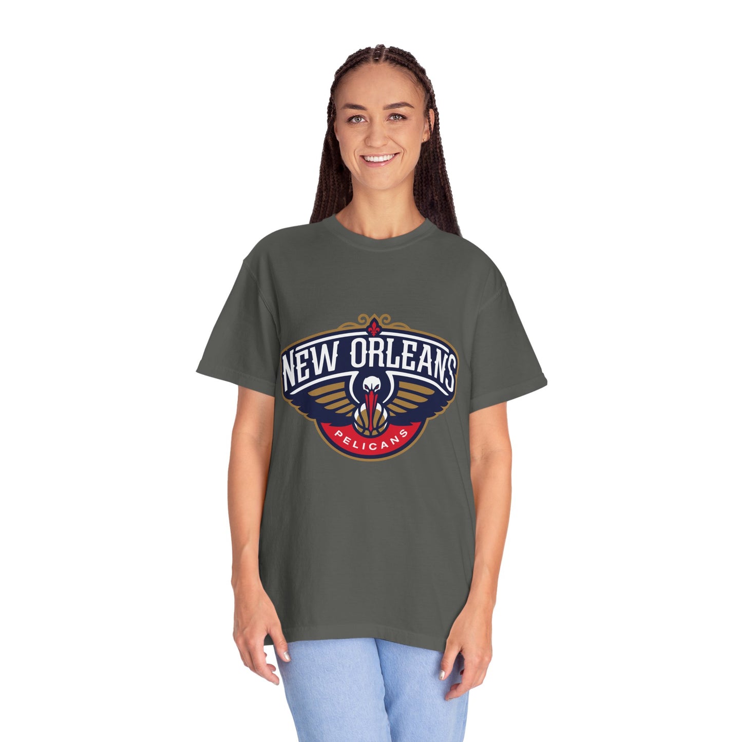 New Orleans Pelicans Garment-Dyed T-Shirt – Premium Cotton Tee for Customization