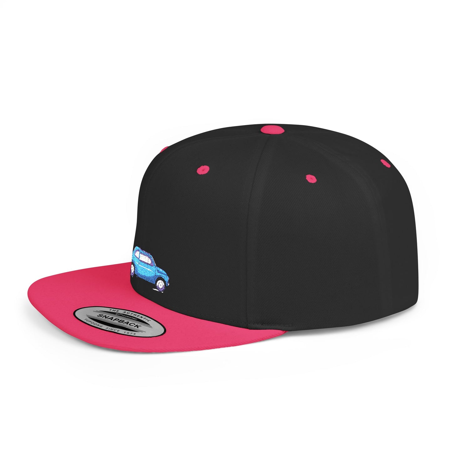 Icons Embroidered Car Flat Bill Snapback – Lightweight, Custom Fit, Premium Quality