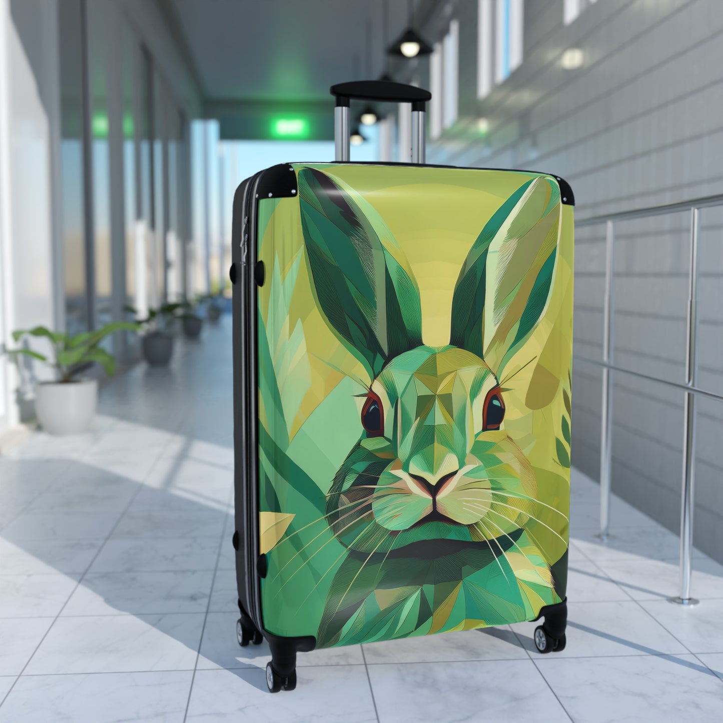 Nature Green Close Up Art Carry-On Suitcase - Stylish Luggage for Travelers