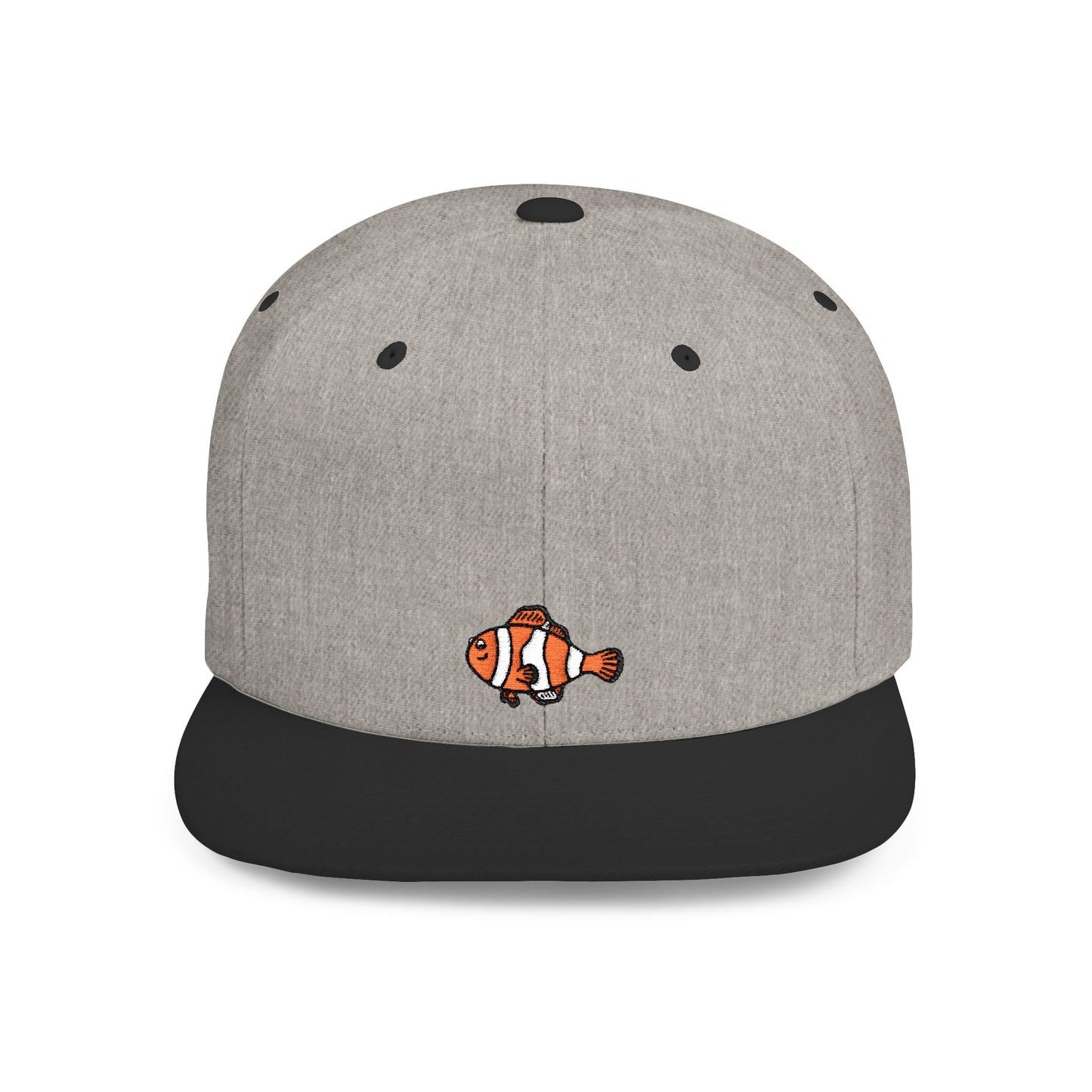 Icons Embroidered Nemon Fish Flat Bill Snapback – Lightweight, Custom Fit, Premium Quality