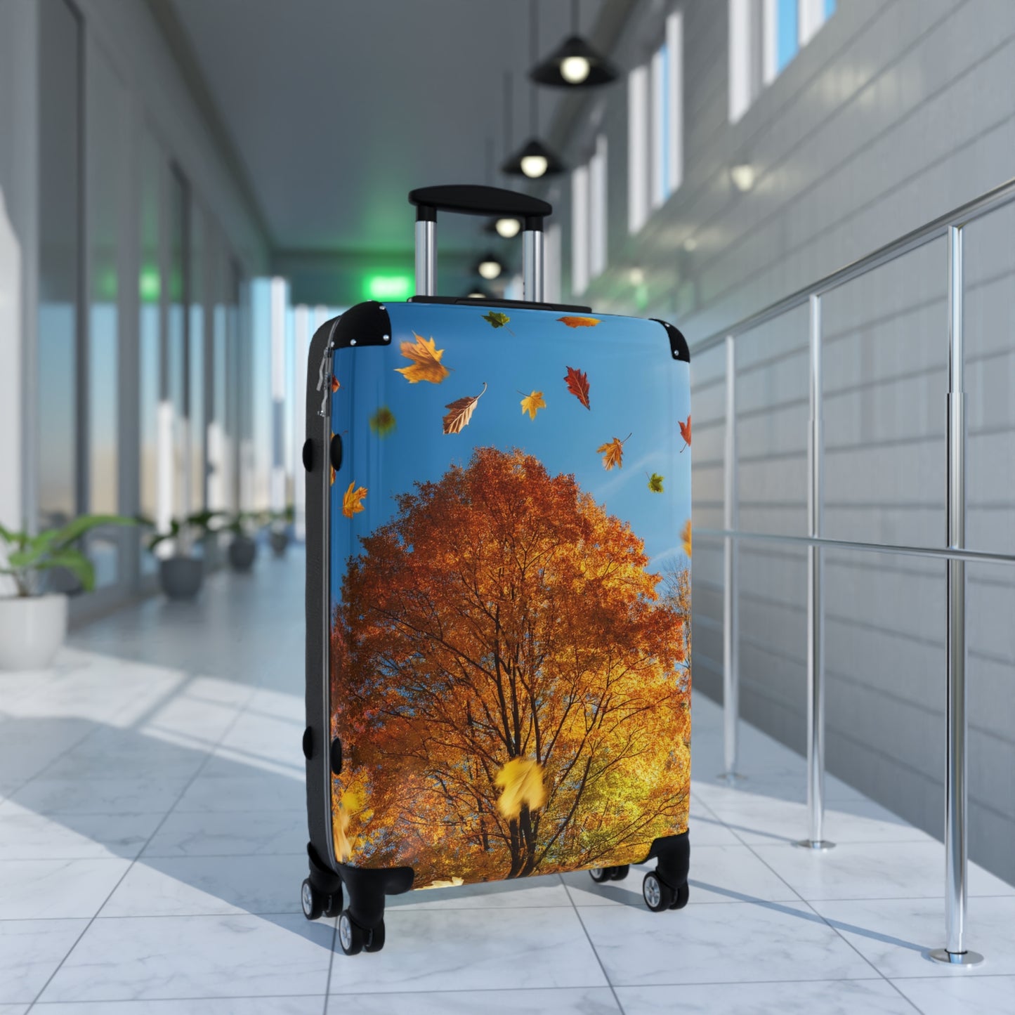 Nature Flowers Floral Leaves Art Carry-On Suitcase - Stylish Luggage for Travelers