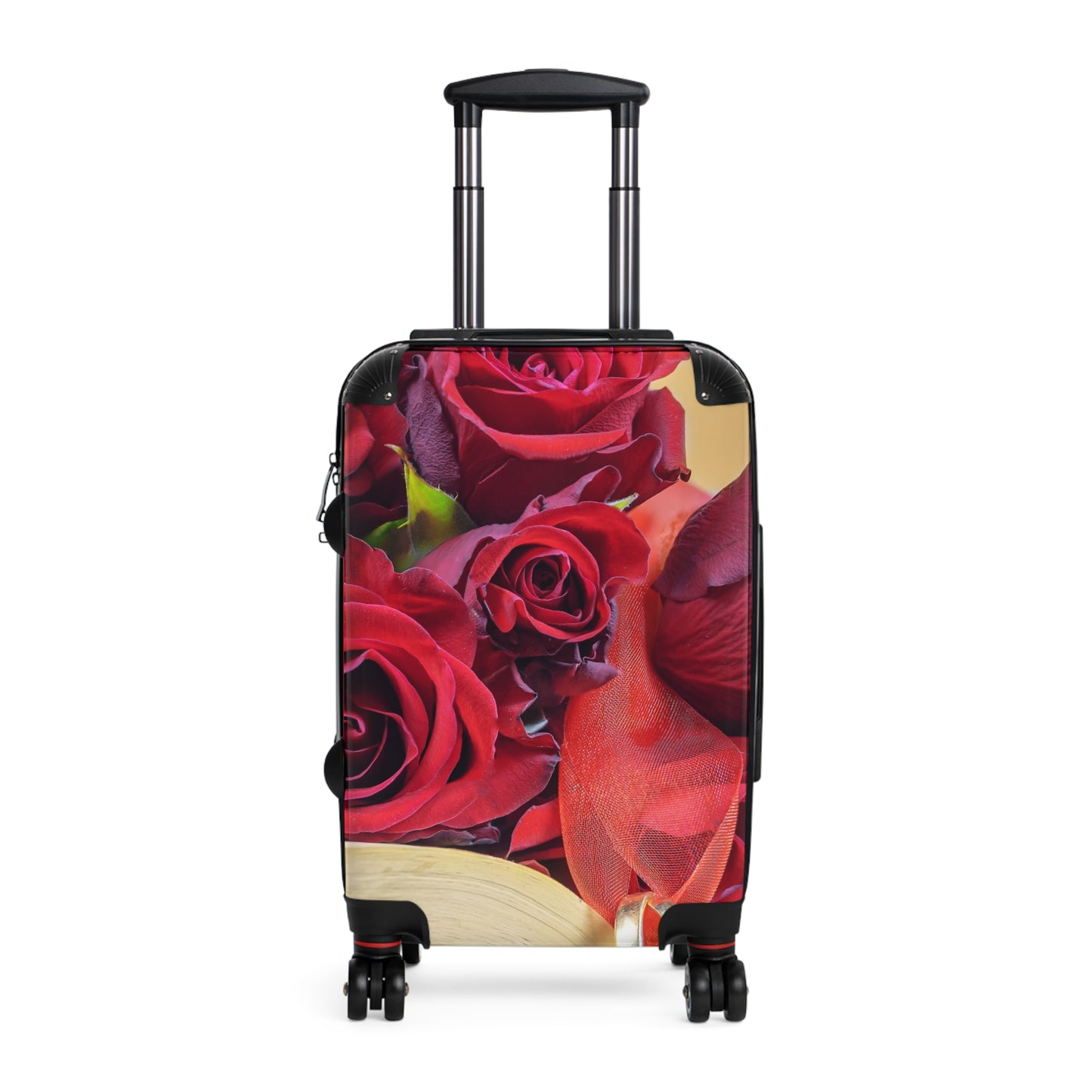 Nature Flowers Floral Red Roses Wedding Art Carry-On Suitcase - Stylish Luggage for Travelers