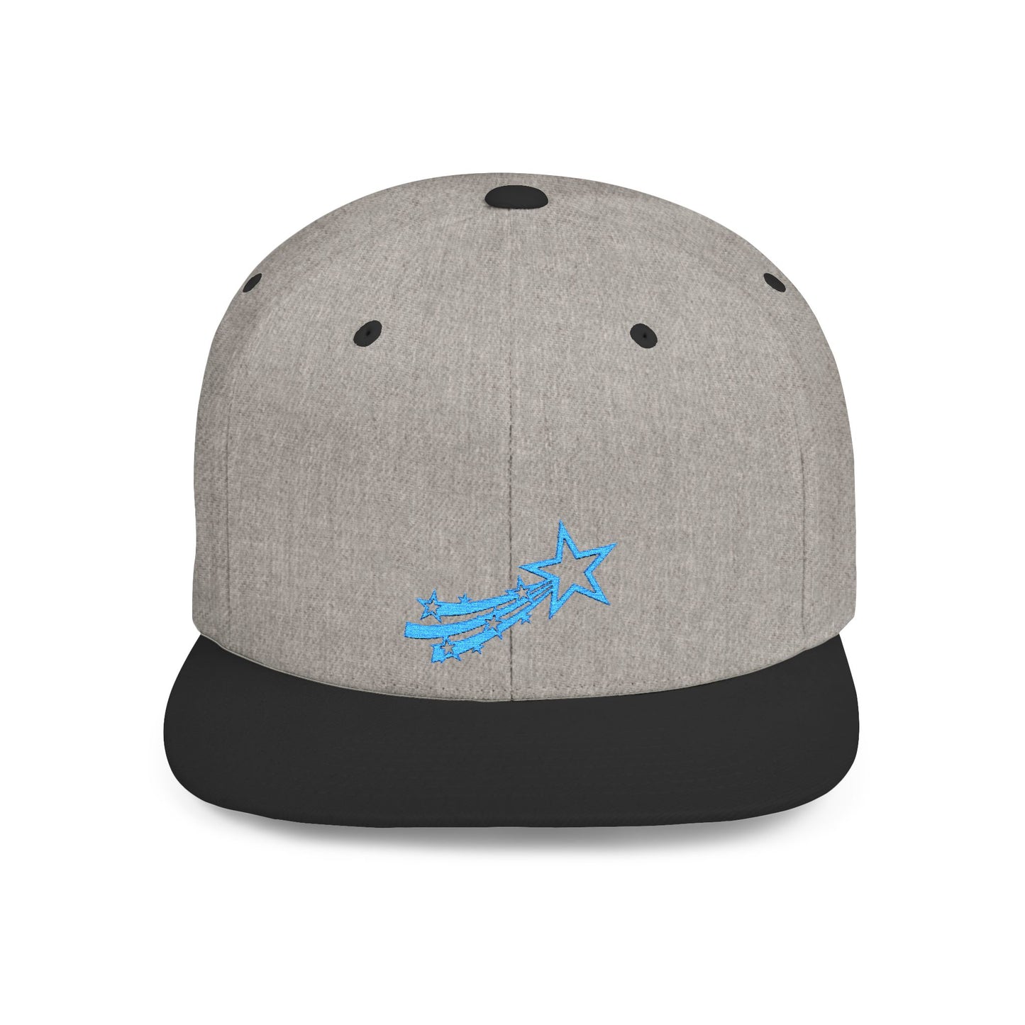 Icons Embroidered Star Comet Flat Bill Snapback – Lightweight, Custom Fit, Premium Quality