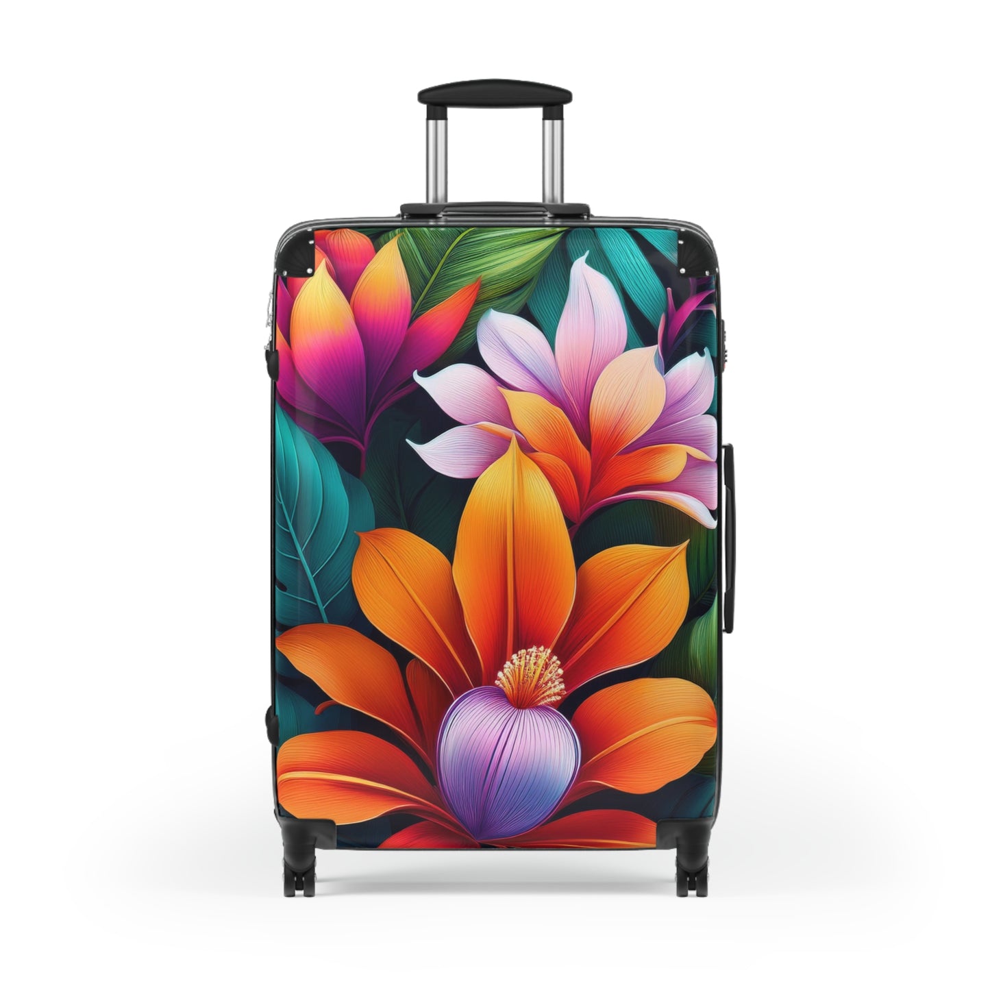 Nature Flowers Floral Tropical Art Carry-On Suitcase - Stylish Luggage for Travelers