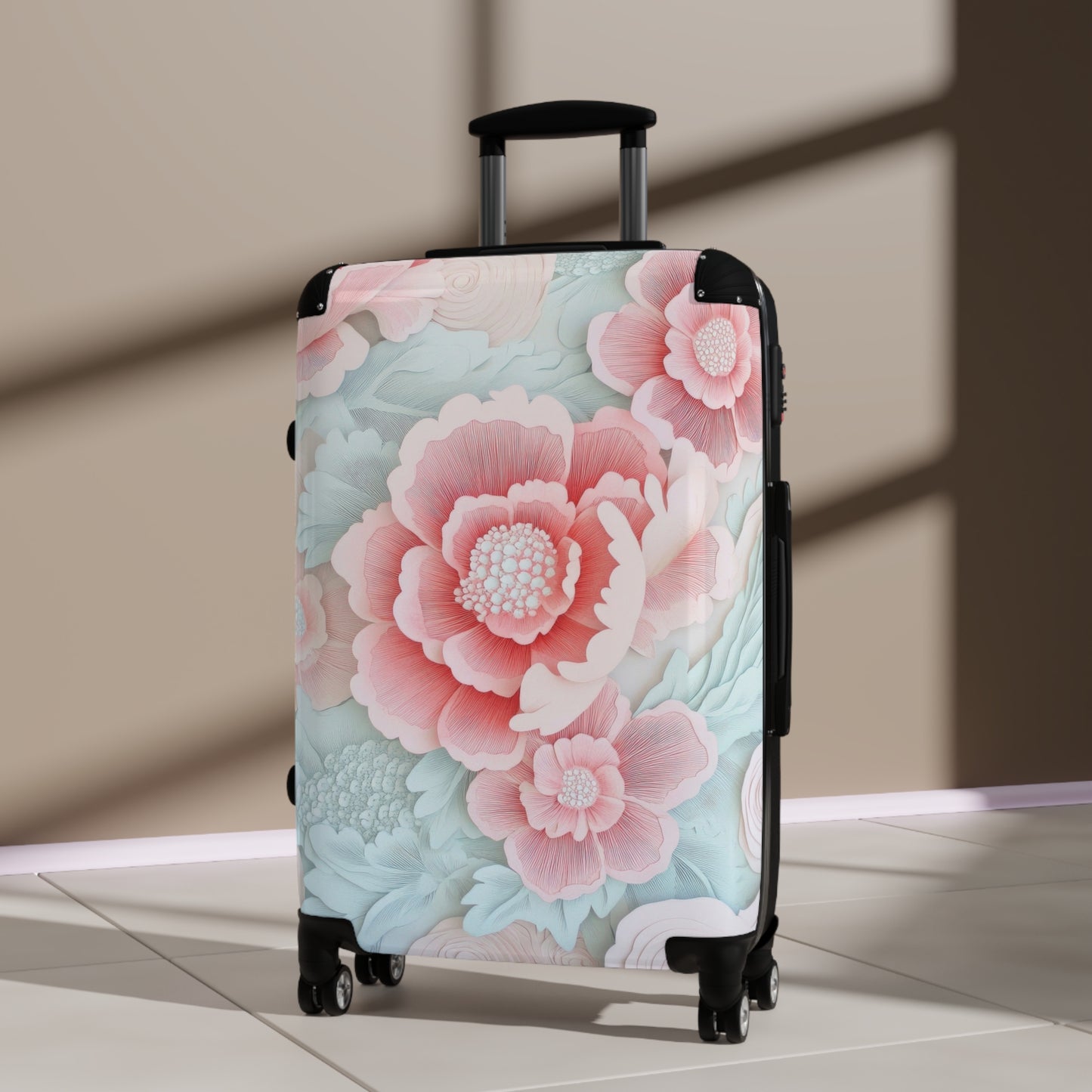 Nature Flowers Floral Intricate Art Carry-On Suitcase - Stylish Luggage for Travelers
