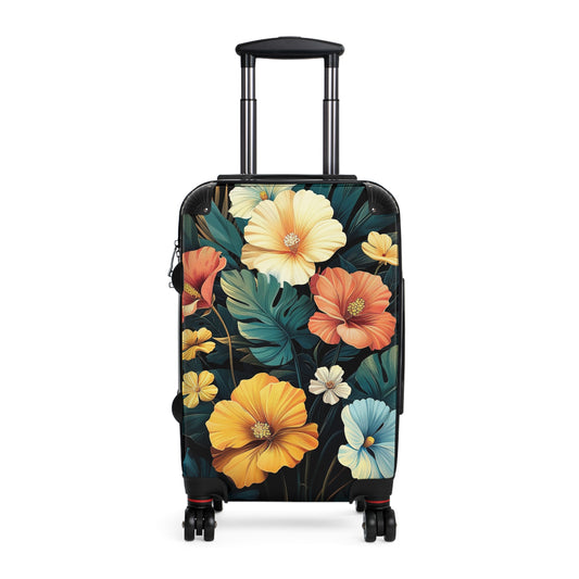 Nature Flowers Floral Animated Luau Art Carry-On Suitcase - Stylish Luggage for Travelers
